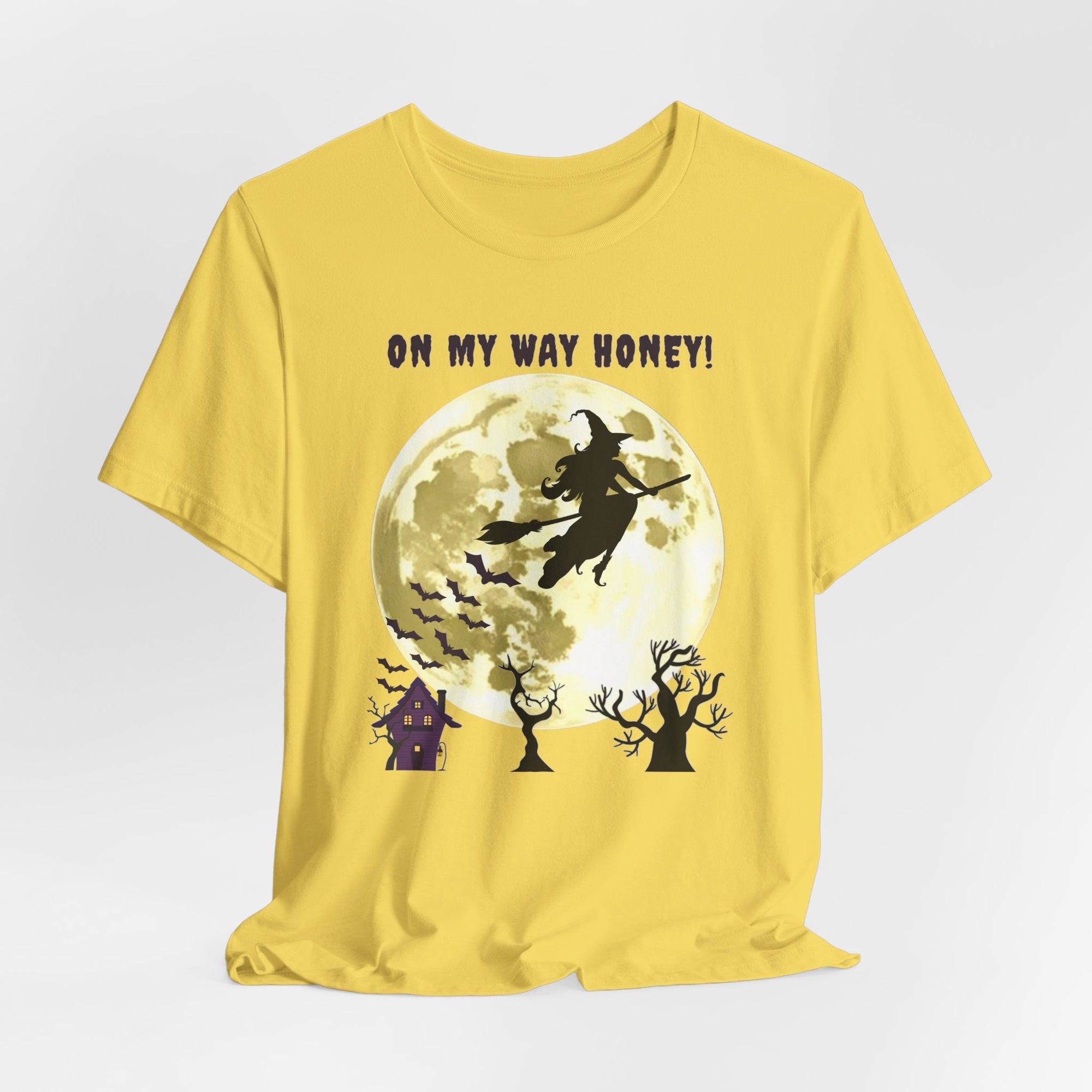 Funny Witch On The Way Honey T-shirt for Men and Women