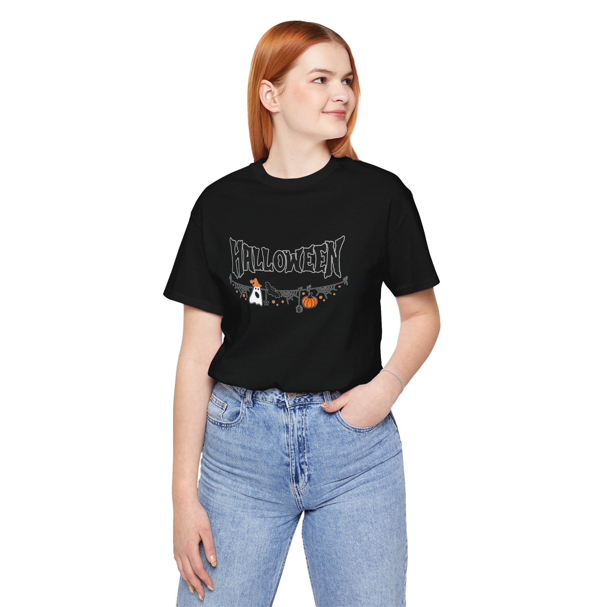 Halloween Spider Web T-shirt for Men and Women