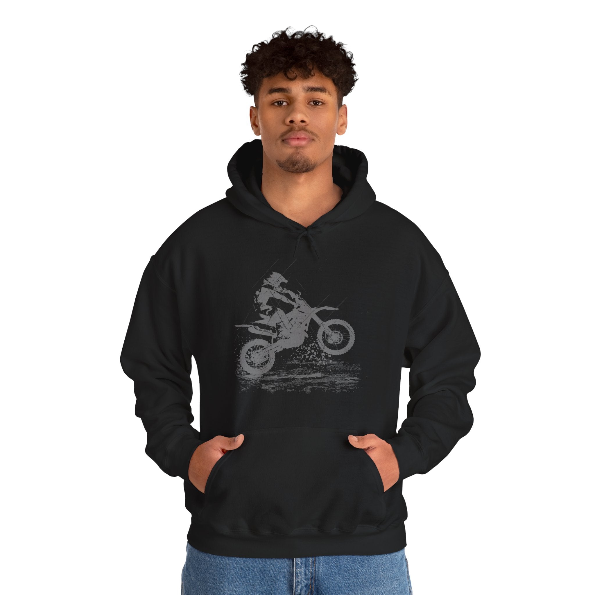 Vintage Motocross Dirt Bike Racing Graphic Hoodie