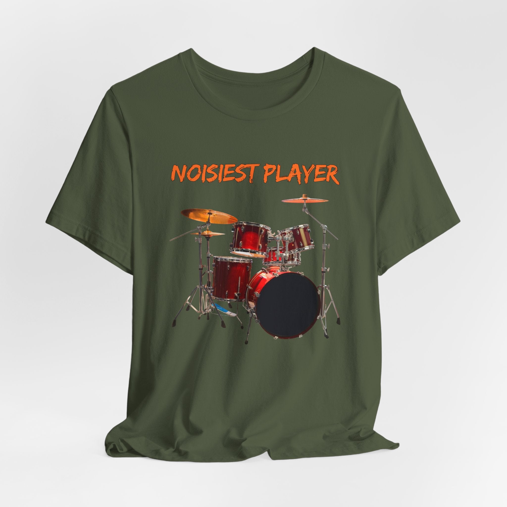Noisiest Drummer Player T-shirt – Music Lover Gift Unisex Tee