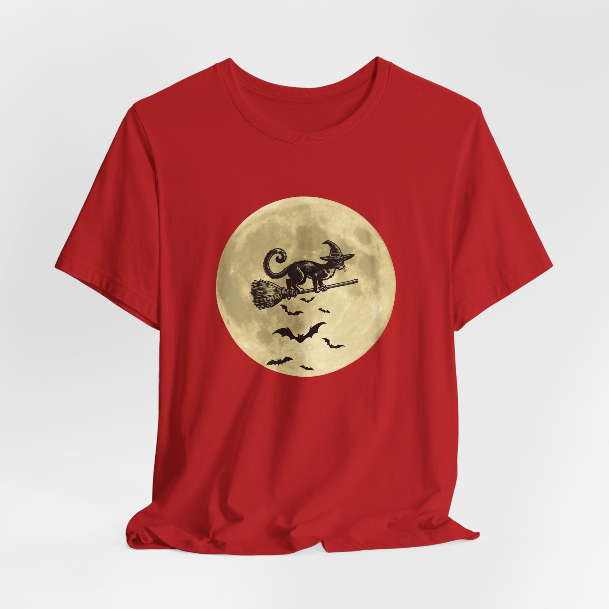 Bats and the Flying Cat T-shirt for Men and Women