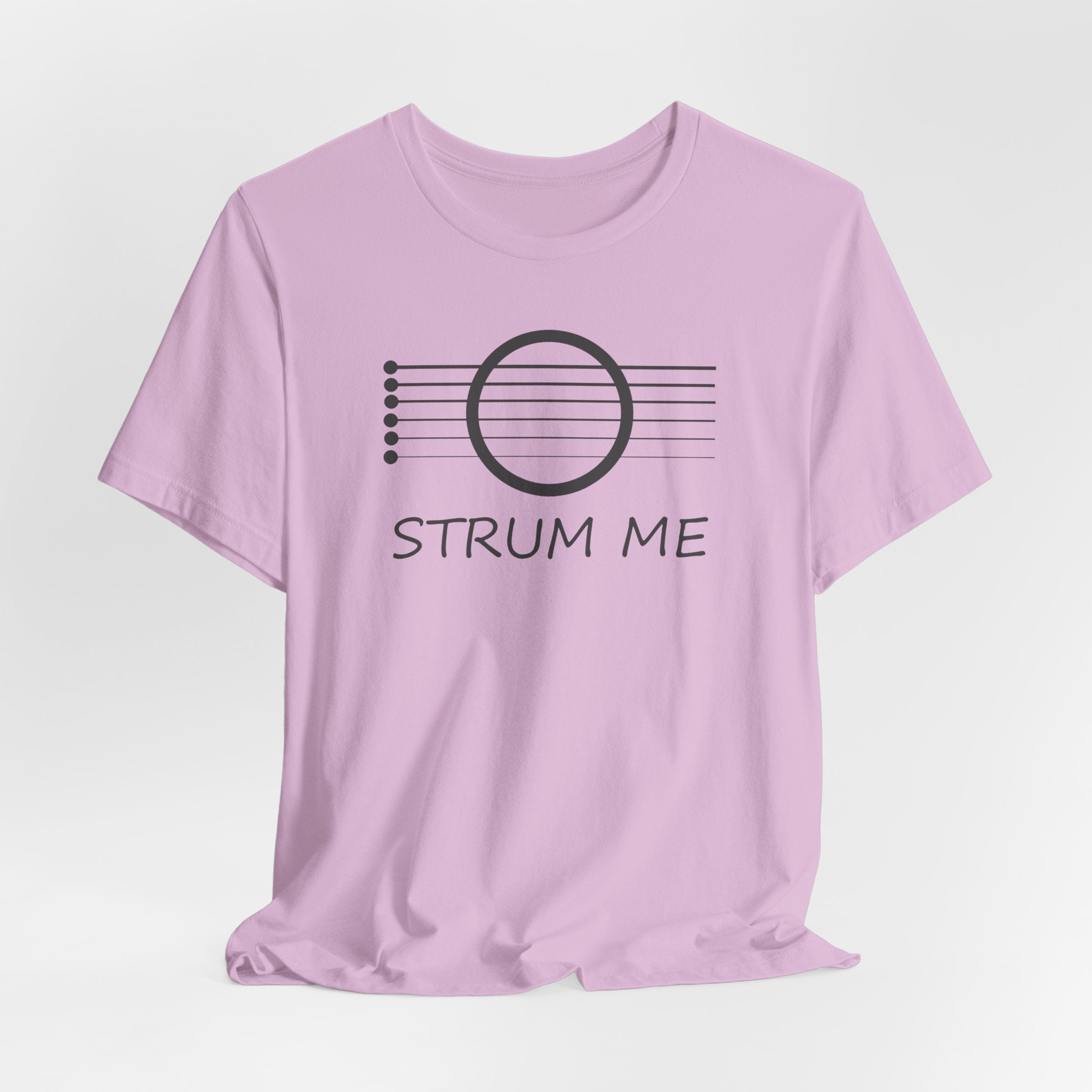 Strum Me Acoustic Guitar T-shirt – Music Lover Graphic Unisex Tee