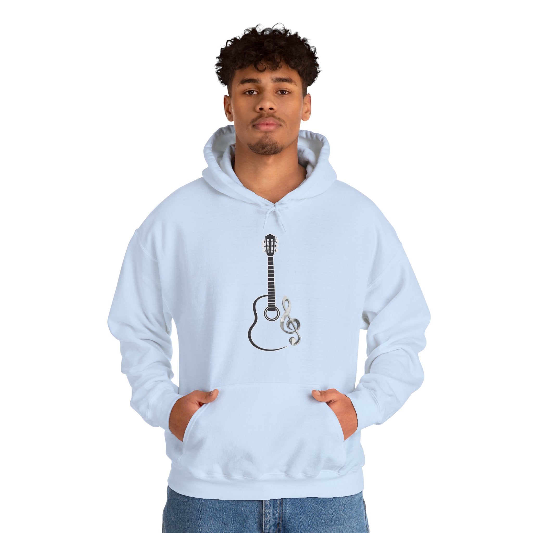 Acoustic Guitar Music Note Hoodie