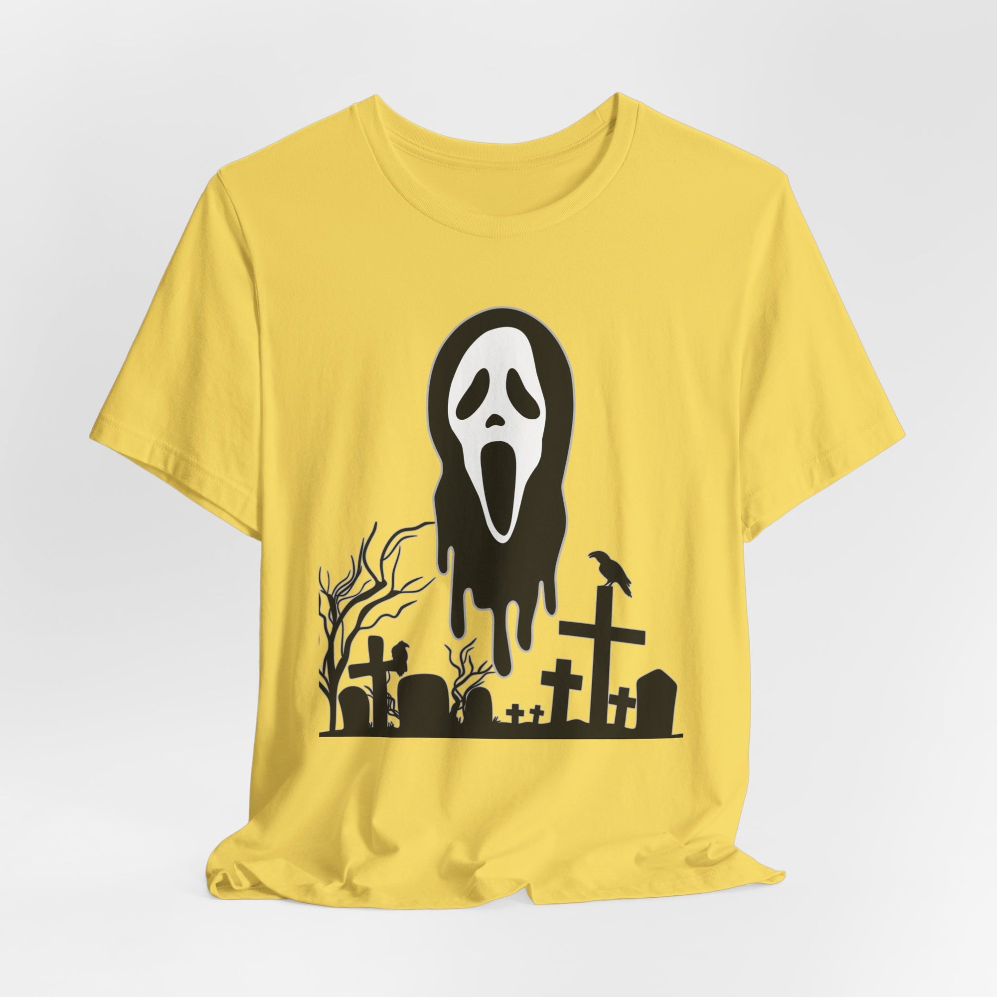 Ghost and Cemetery Halloween T-shirt for Men and Women