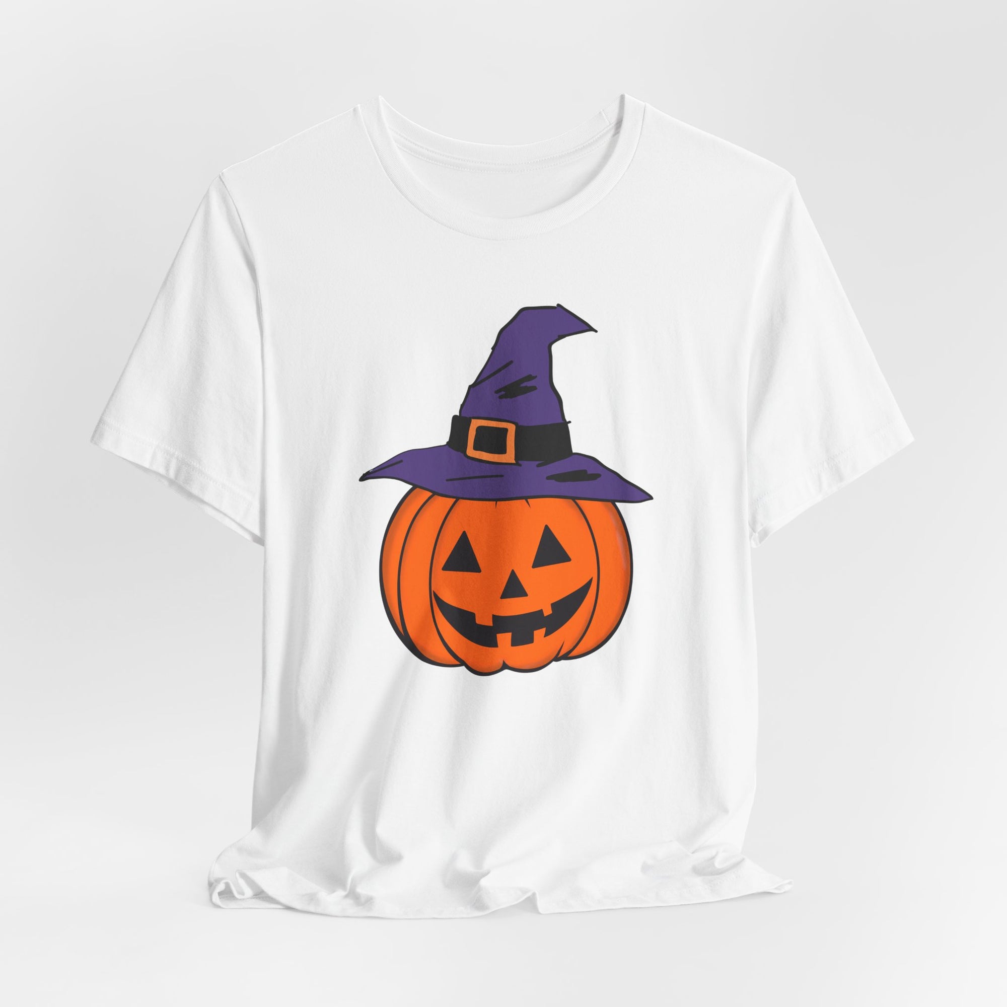 Happy Witch Pumpkin Halloween T-shirt for Men and Women