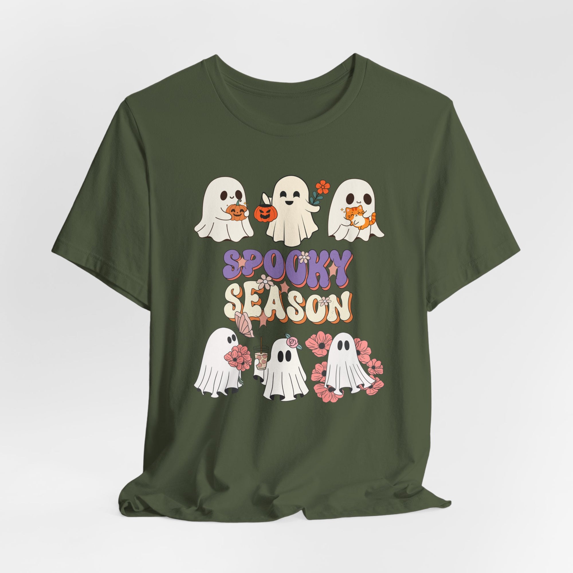 Lovely Ghosts Spooky Season T-shirt for Men and Women