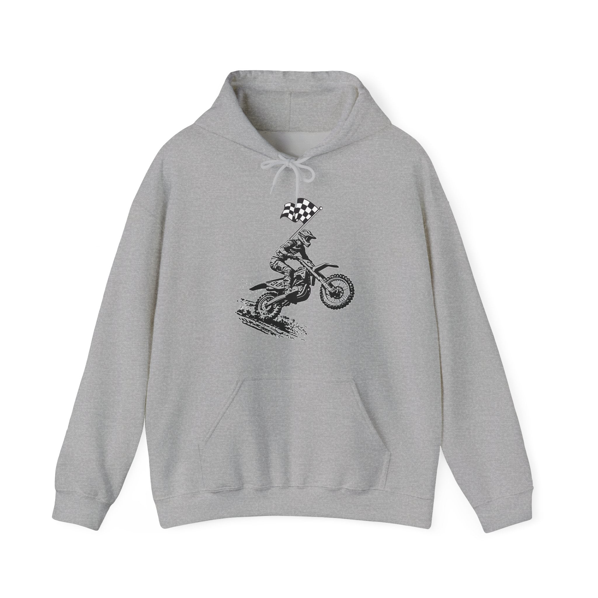 Motocross Dirt Bike Racing Champion Graphic Hoodie