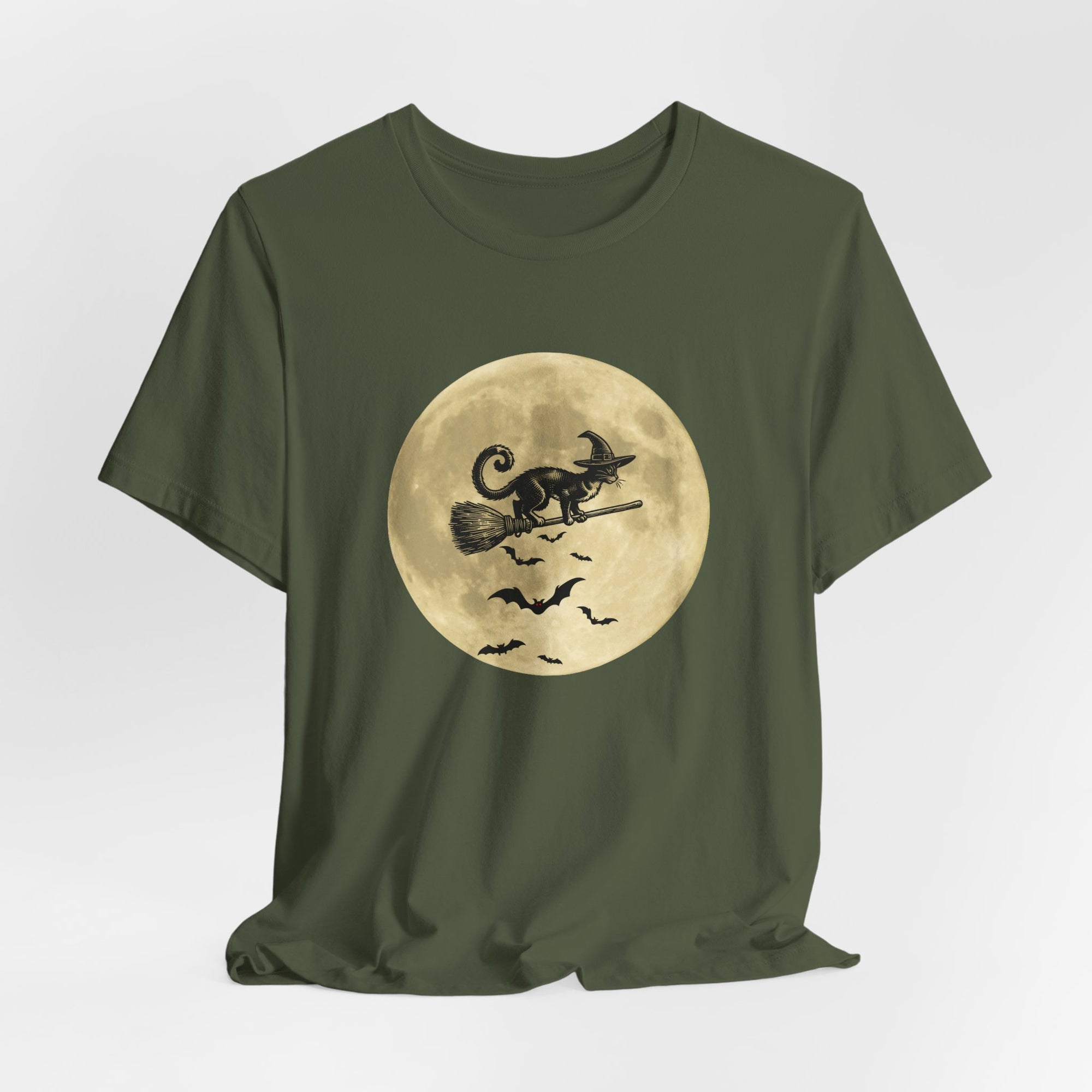 Bats and the Flying Cat T-shirt for Men and Women