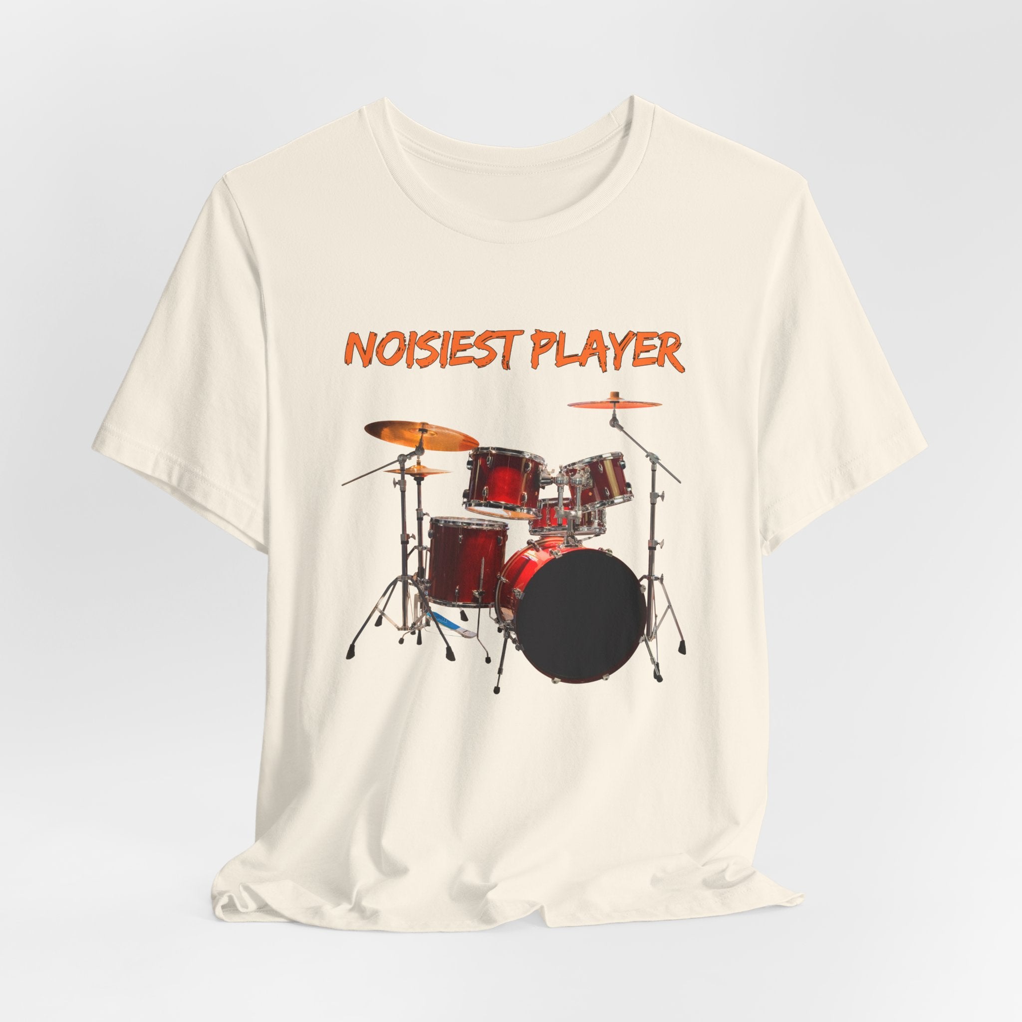 Noisiest Drummer Player T-shirt – Music Lover Gift Unisex Tee