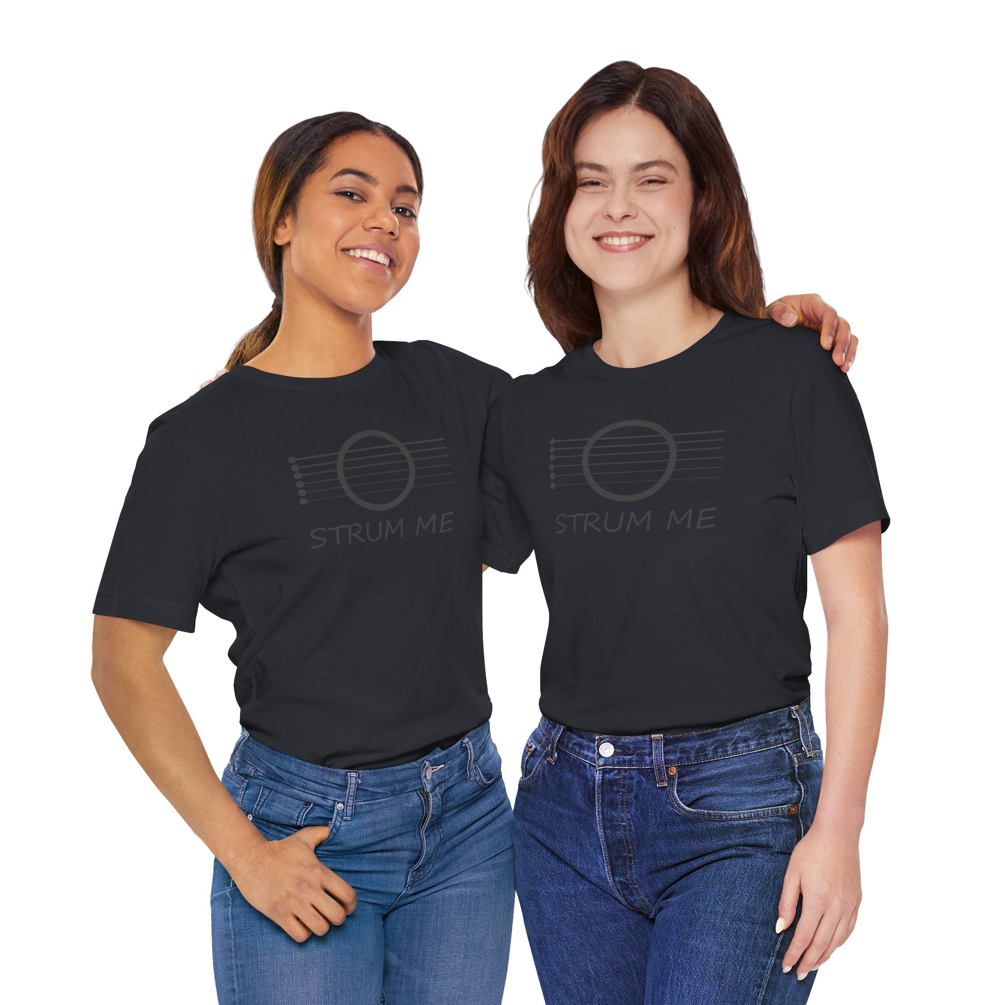 Strum Me Acoustic Guitar T-shirt – Music Lover Graphic Unisex Tee