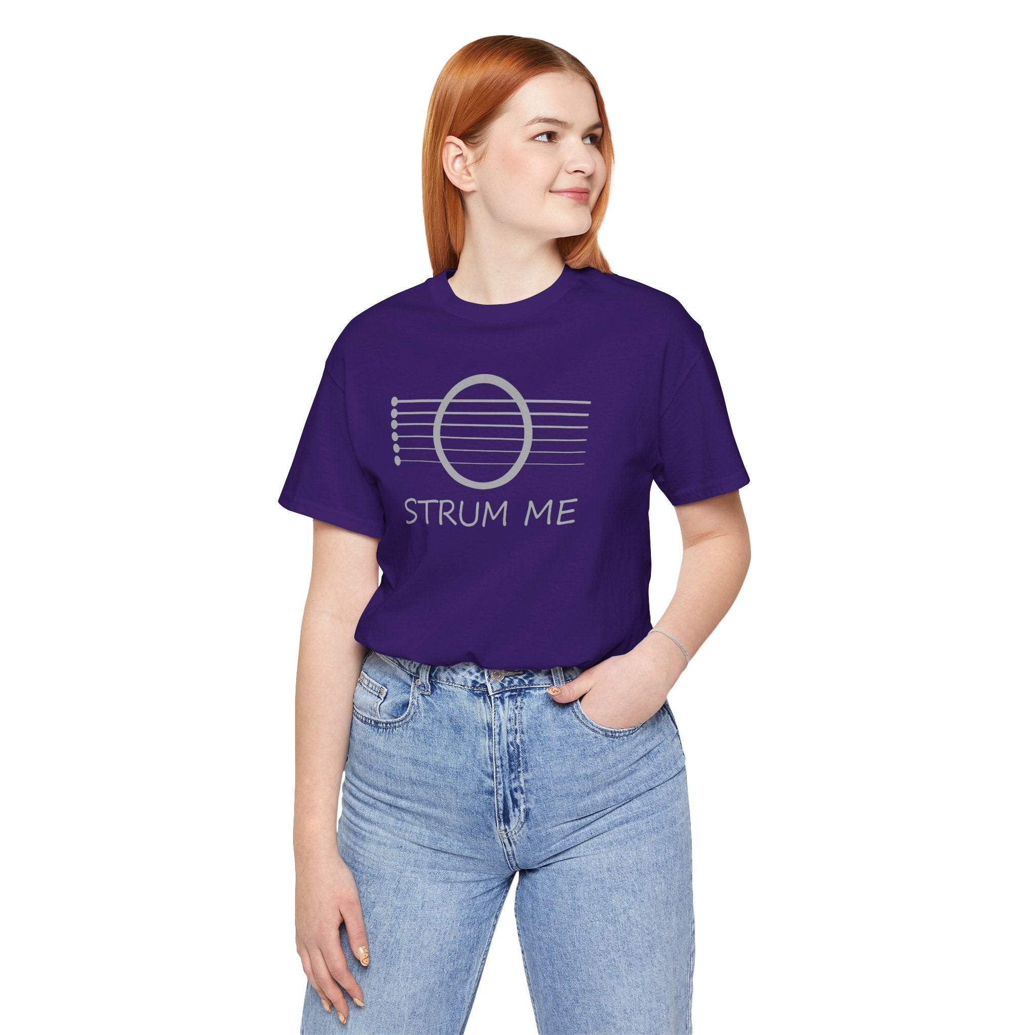 Strum Me Acoustic Guitar T-shirt – Music Lover Graphic Unisex Tee