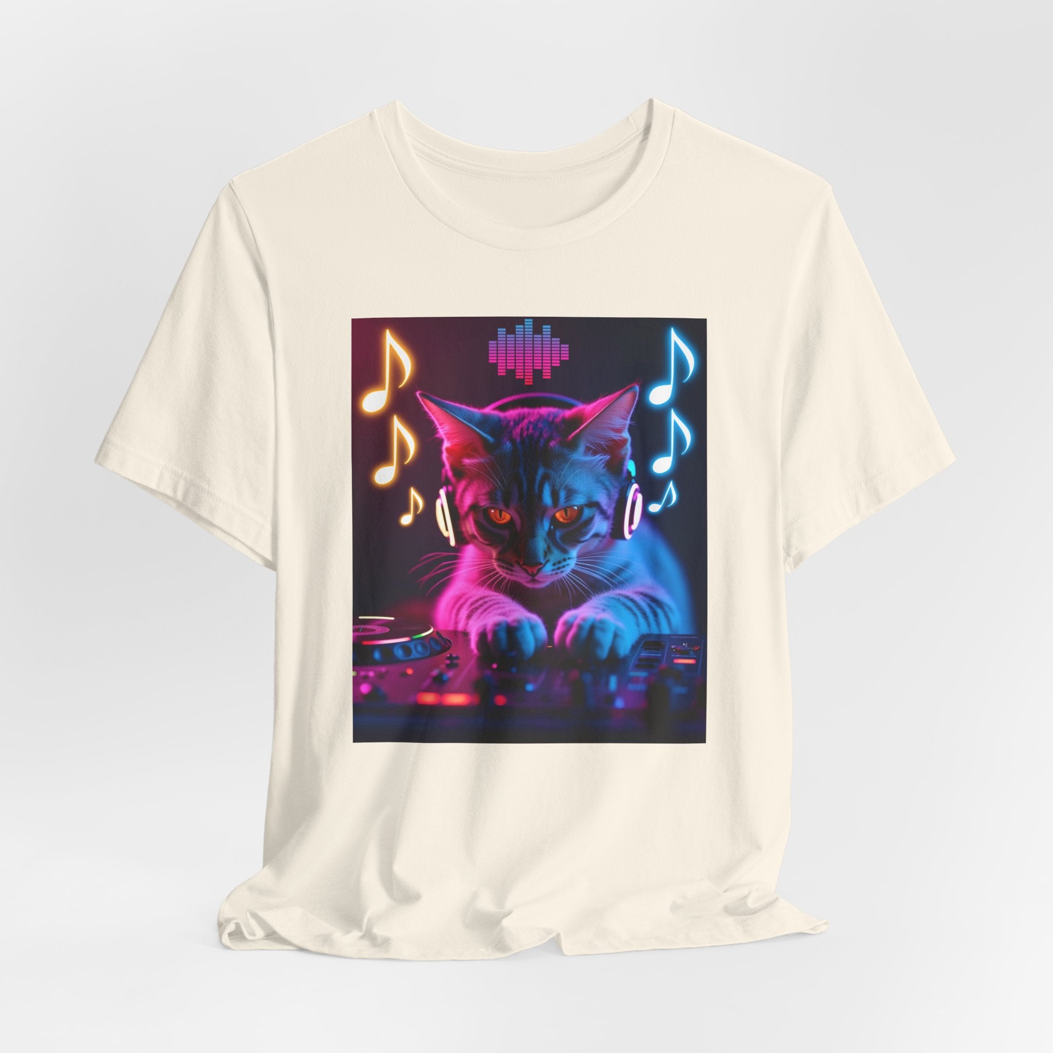 Cute Cat DJ Shirt – Adorable Kitty Music Lover Unisex Tee
