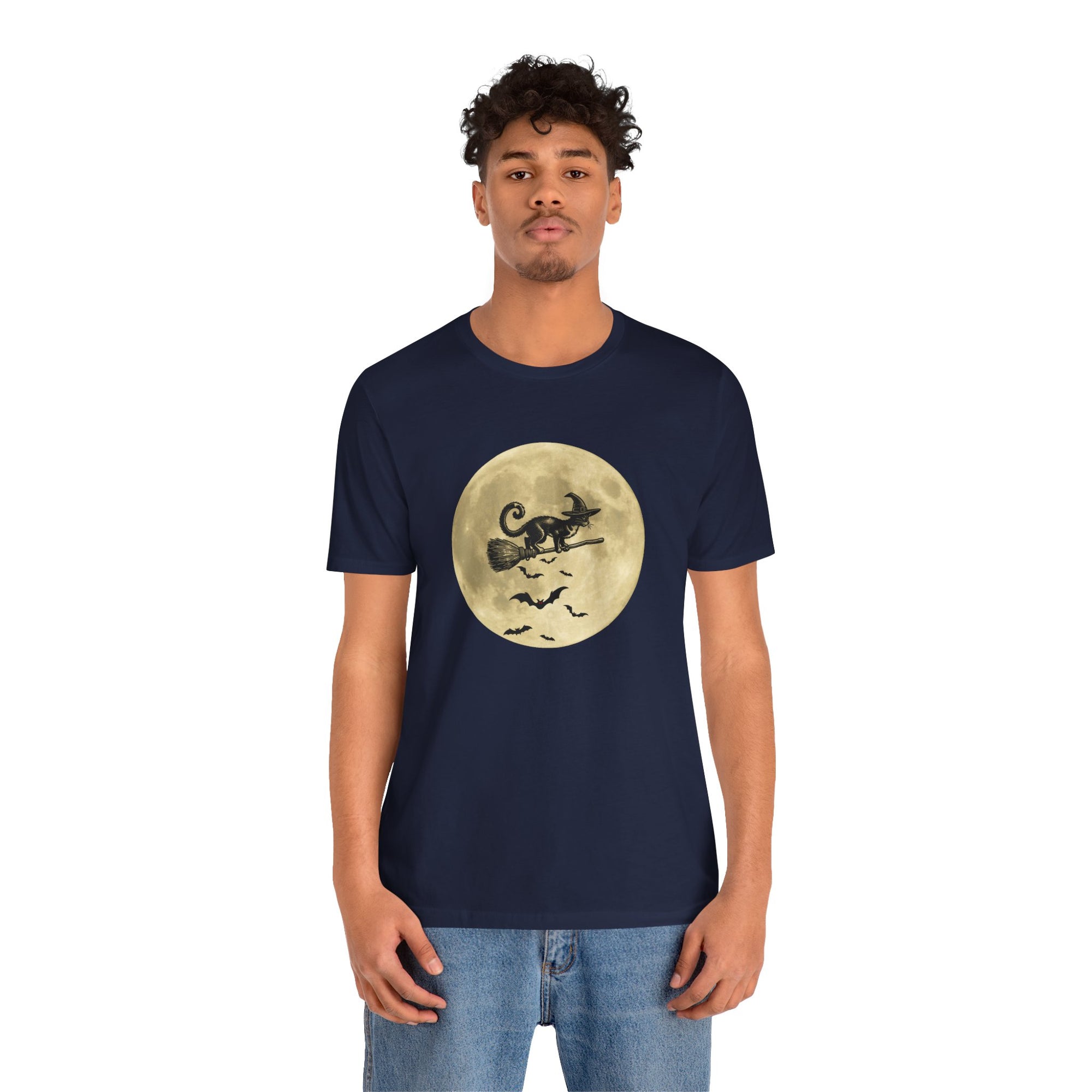 Bats and the Flying Cat T-shirt for Men and Women