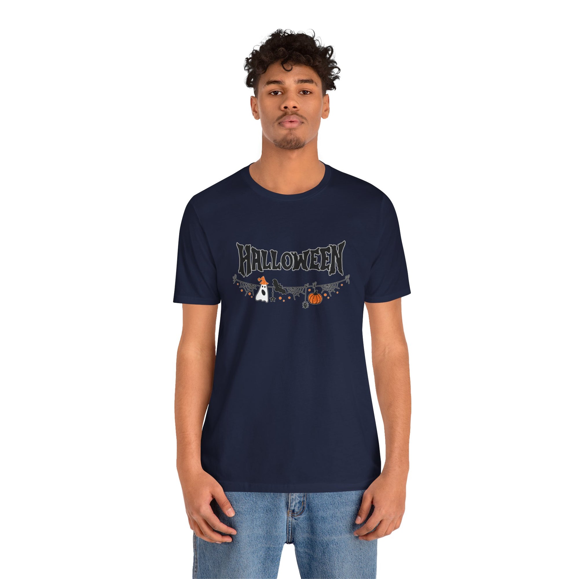 Halloween Spider Web T-shirt for Men and Women