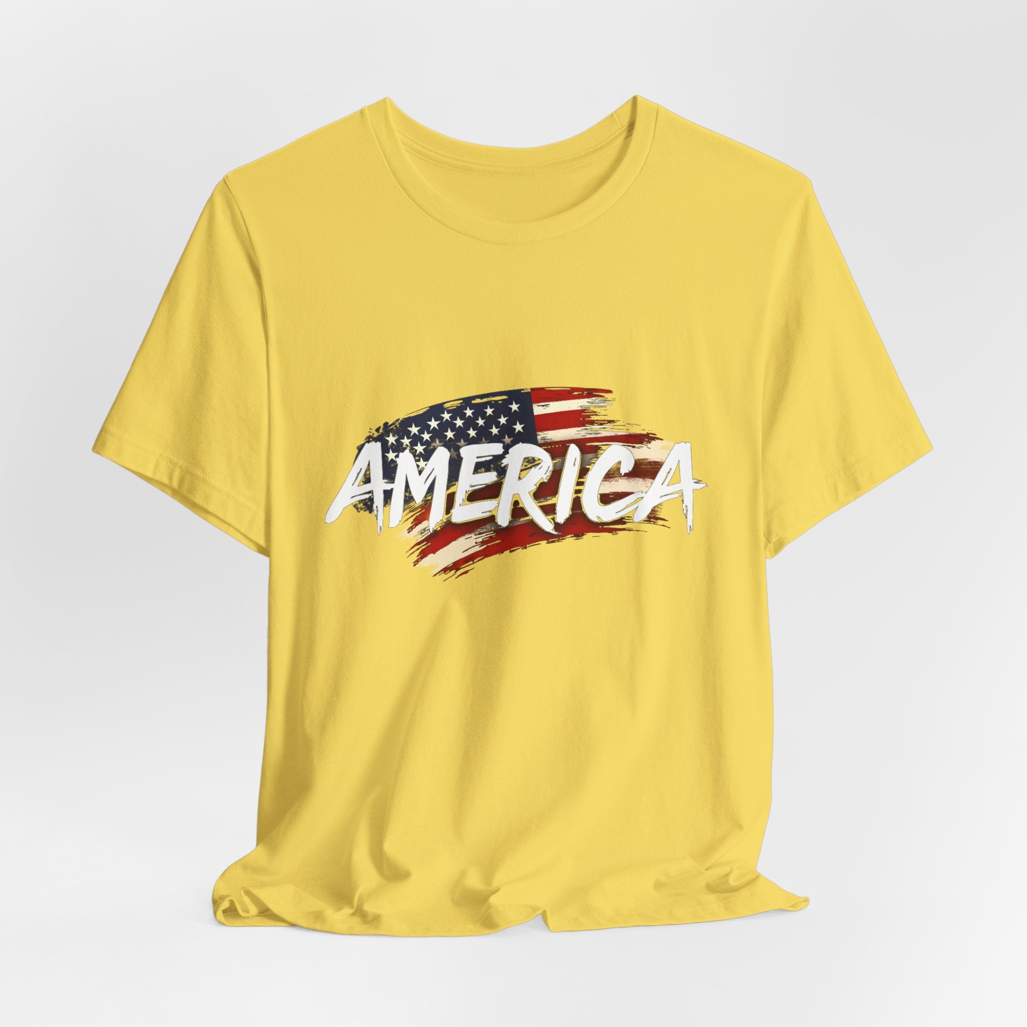 America Vintage Style Patriotic Flag Graphic T-Shirt