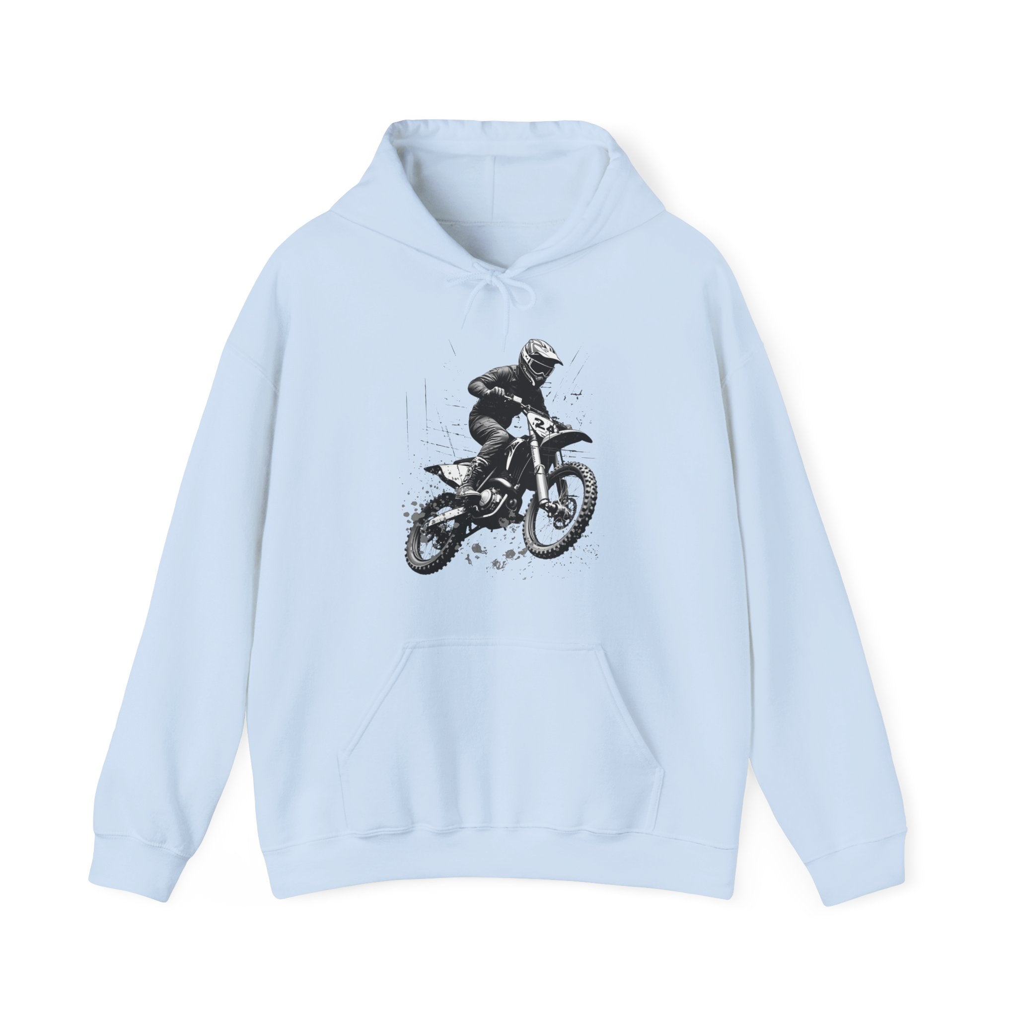 Classic Motocross Rider Dirt Bike Racing Graphic Hoodie