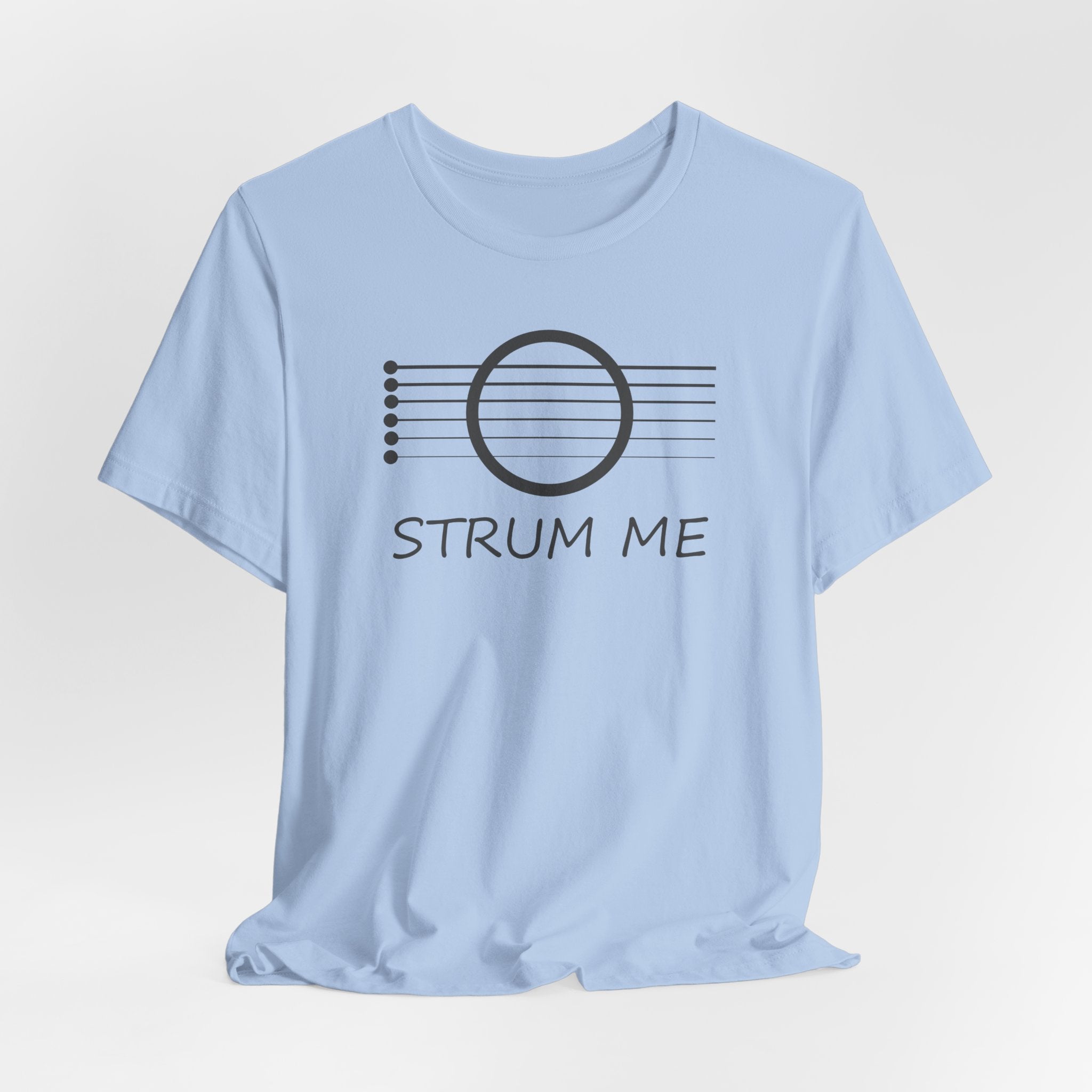 Strum Me Acoustic Guitar T-shirt – Music Lover Graphic Unisex Tee