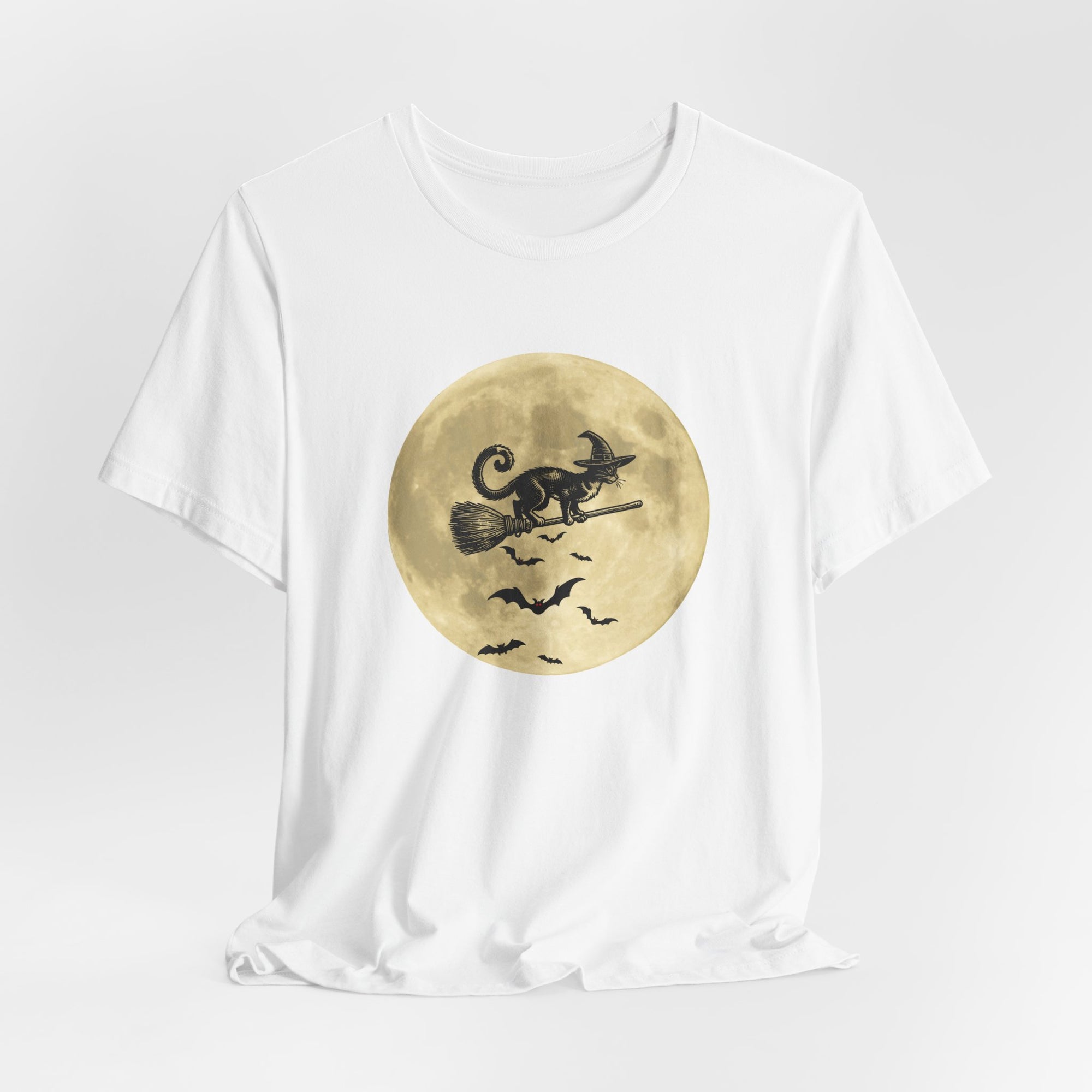 Bats and the Flying Cat T-shirt for Men and Women