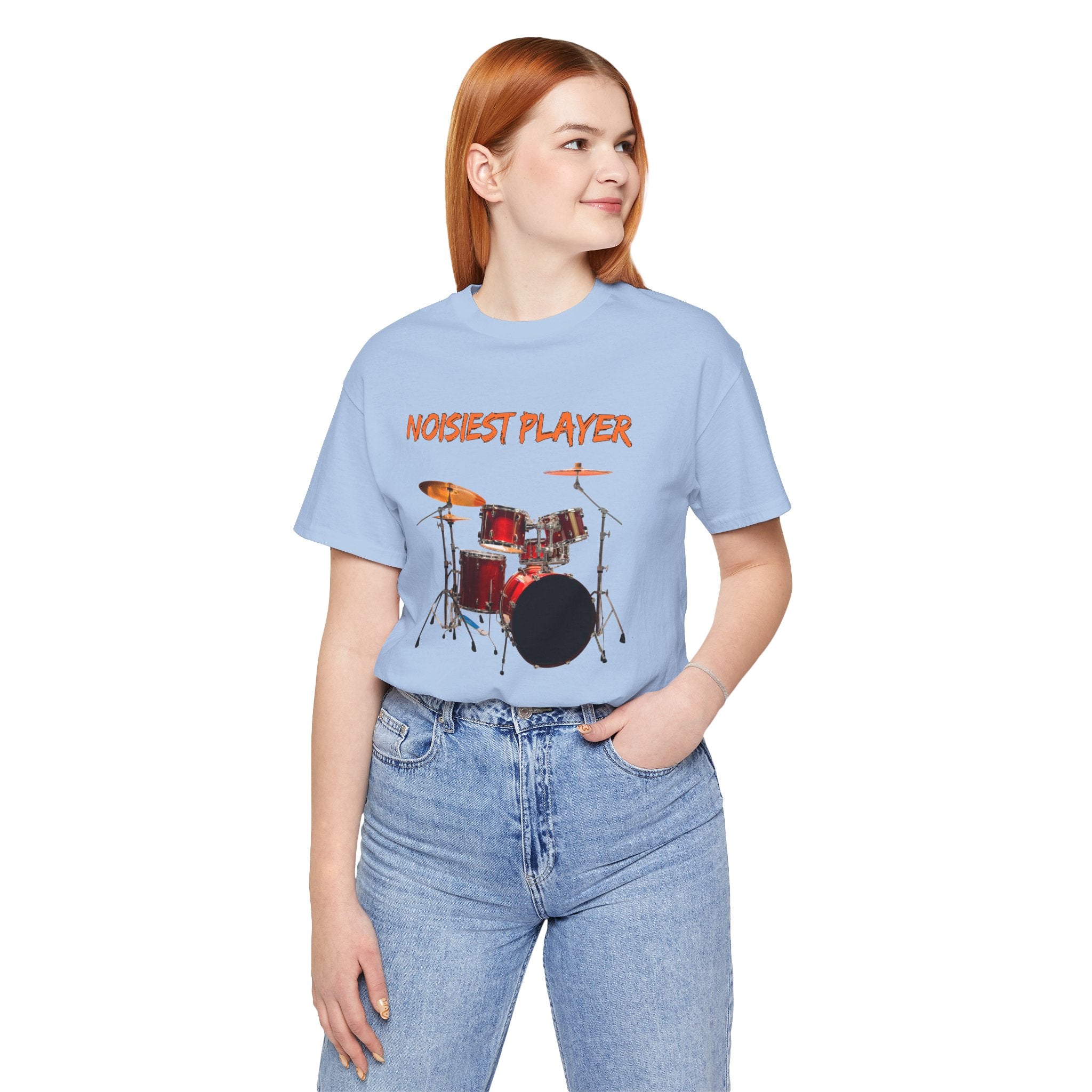 Noisiest Drummer Player T-shirt – Music Lover Gift Unisex Tee