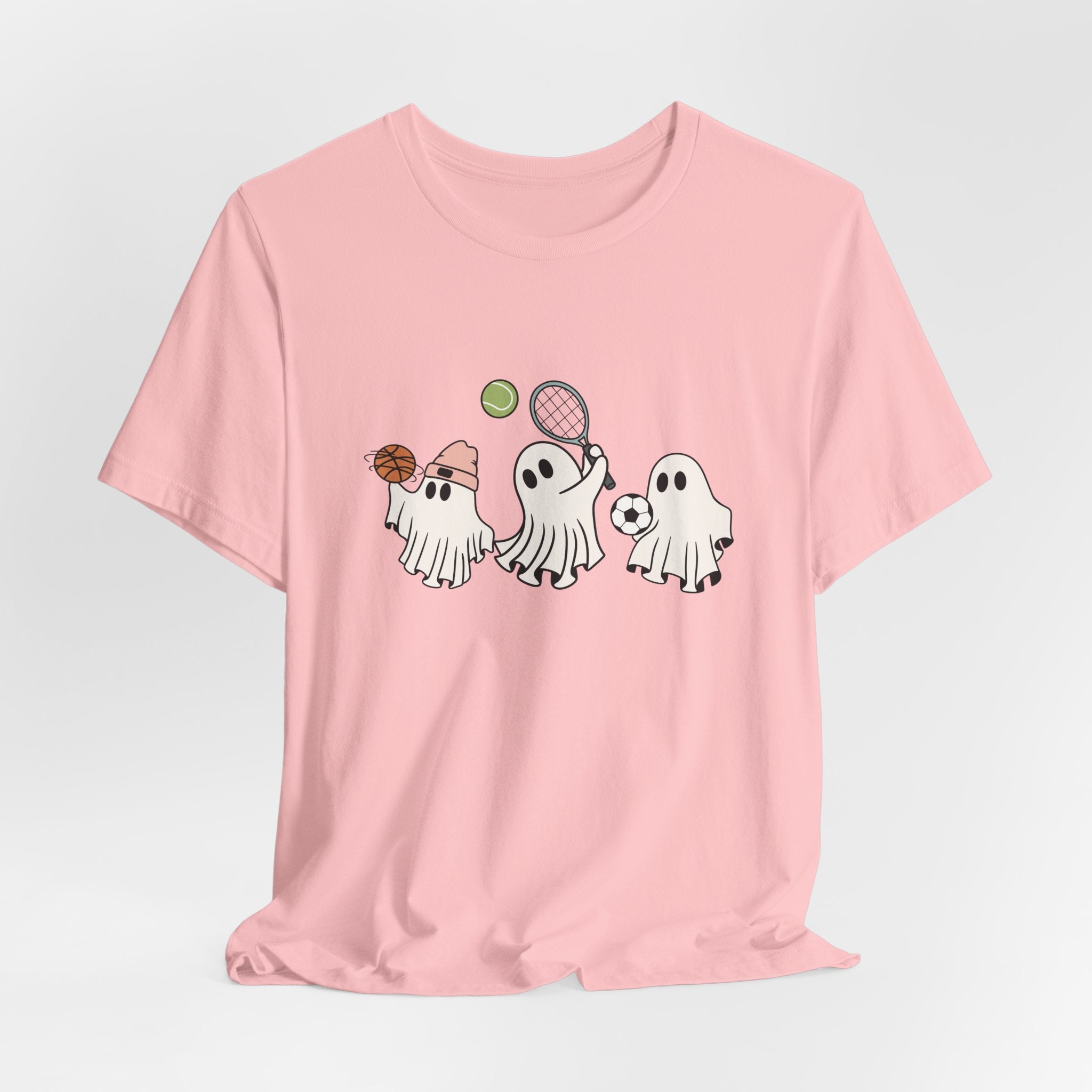 Sports Lover Ghost Shirt – Funny Halloween Athlete Ghost Graphic Unisex Tee