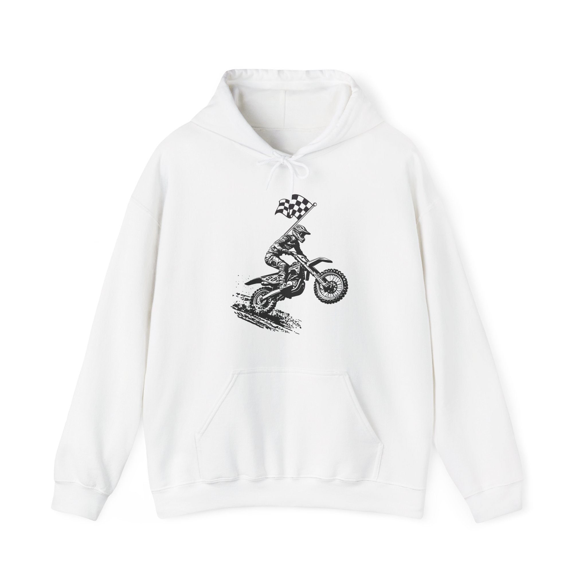 Motocross Dirt Bike Racing Champion Graphic Hoodie