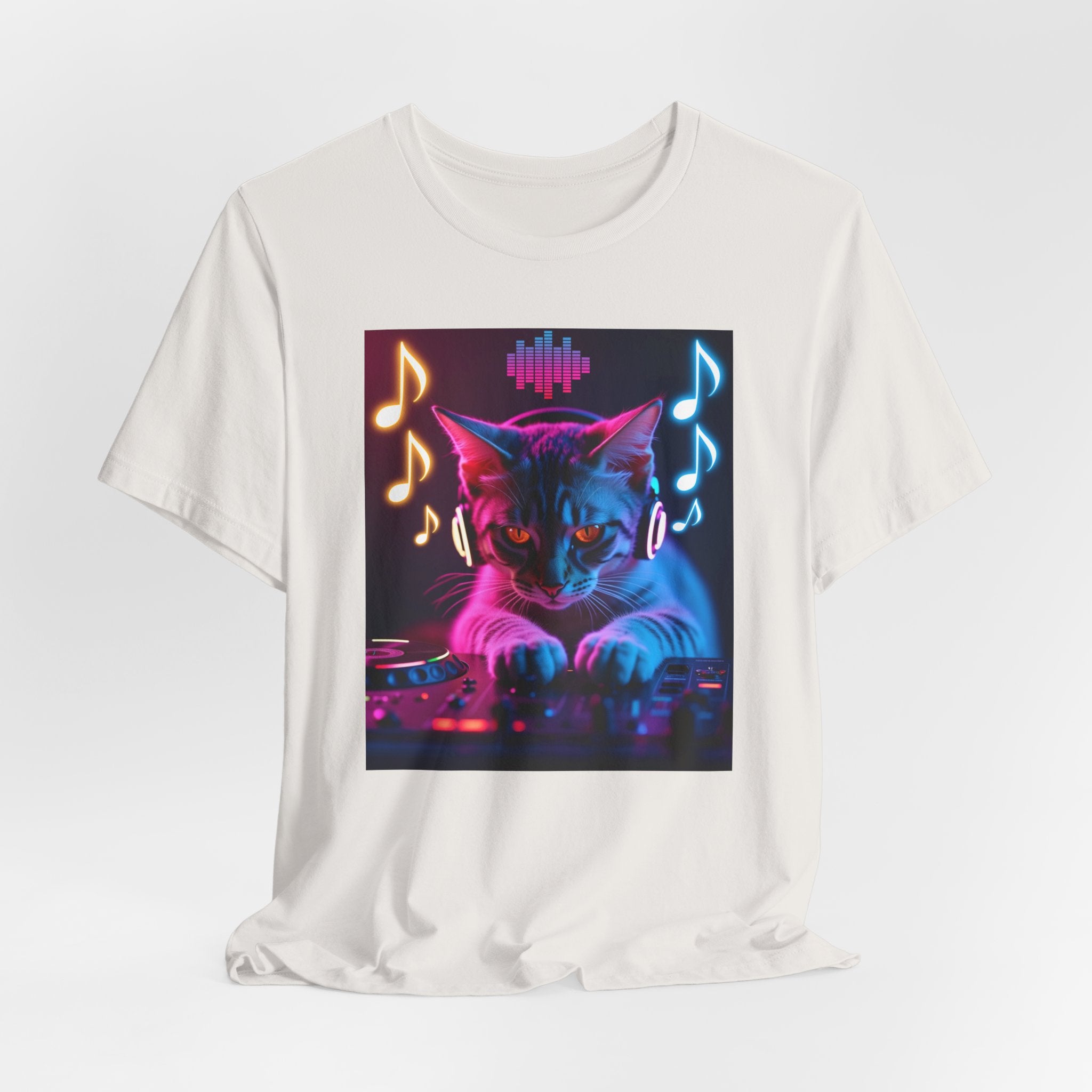 Cute Cat DJ Shirt – Adorable Kitty Music Lover Unisex Tee