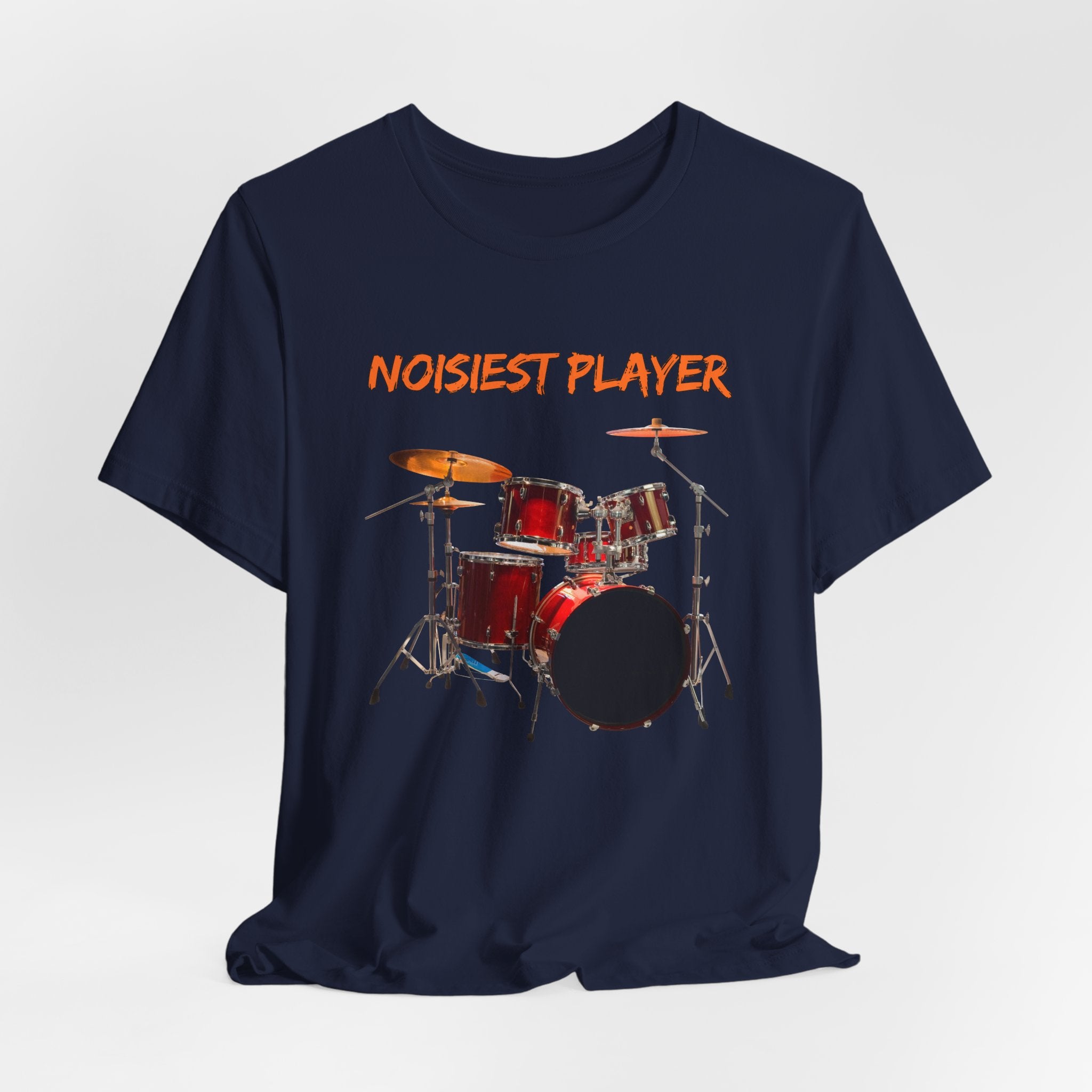 Noisiest Drummer Player T-shirt – Music Lover Gift Unisex Tee