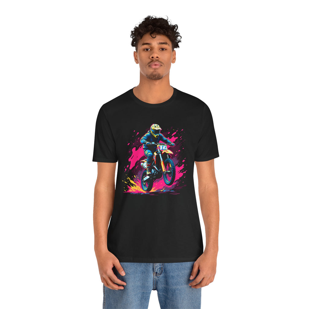 Neon Dirt Rush Motocross Shirt – Extreme Rider Dirt Bike Racing Unisex Tee