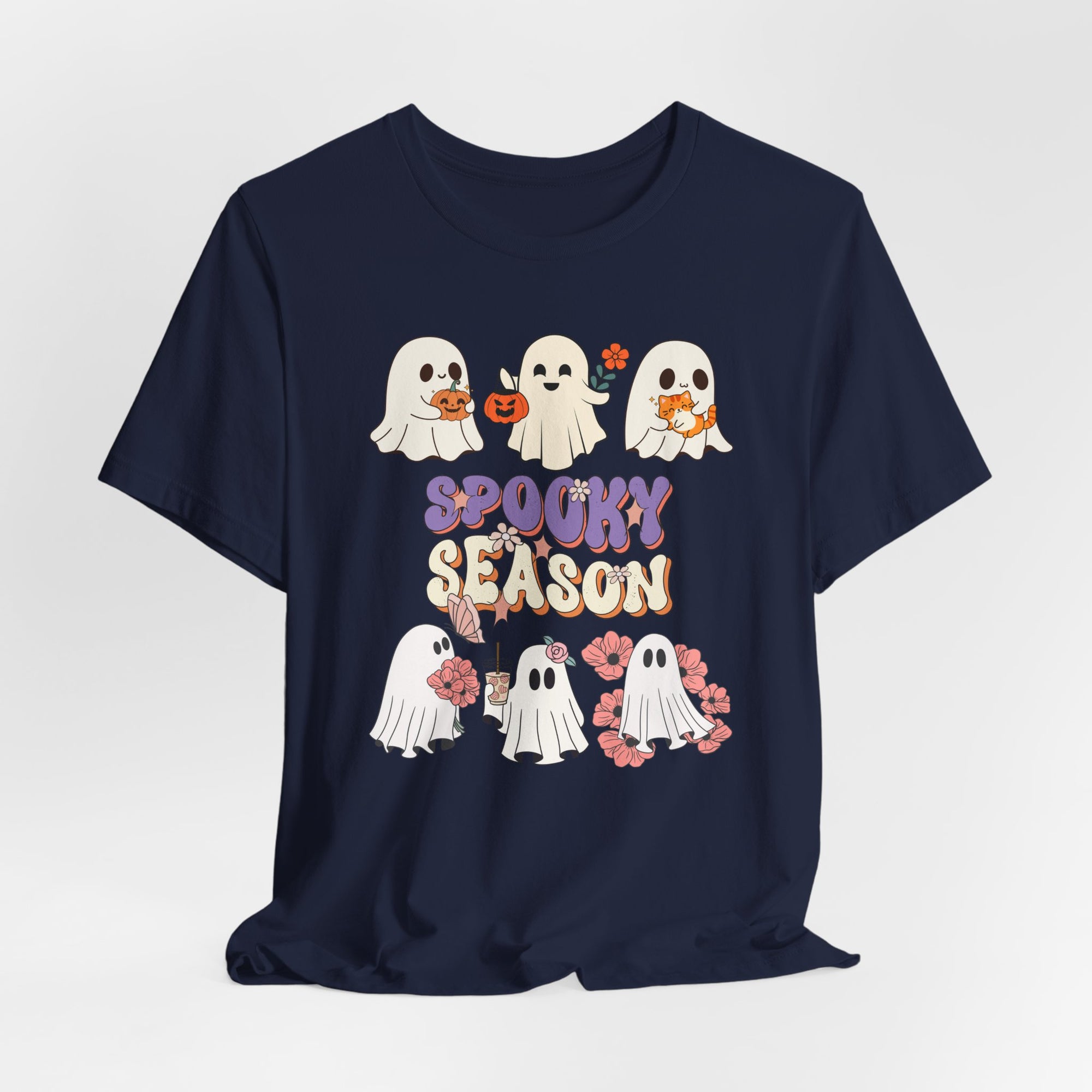 Lovely Ghosts Spooky Season T-shirt for Men and Women