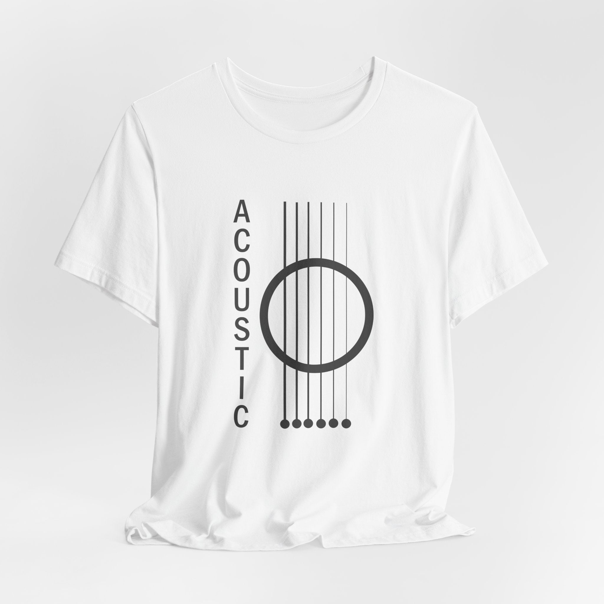 Acoustic Guitar Strings T-shirt – Music Lover Graphic Unisex Tee