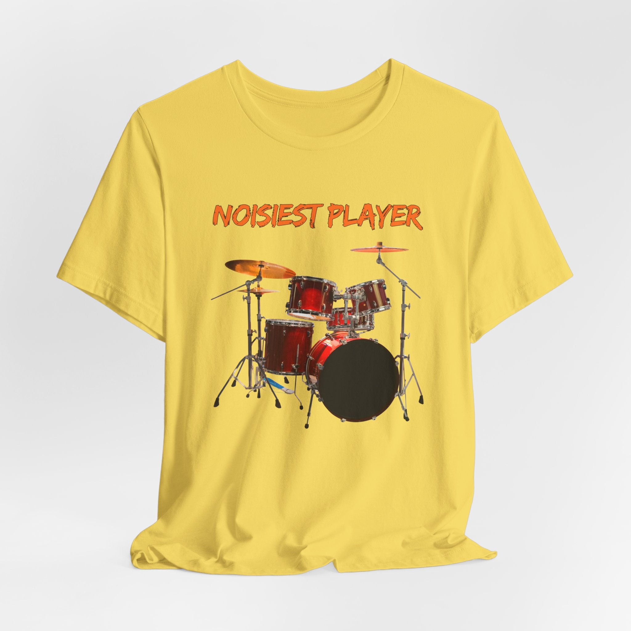 Noisiest Drummer Player T-shirt – Music Lover Gift Unisex Tee