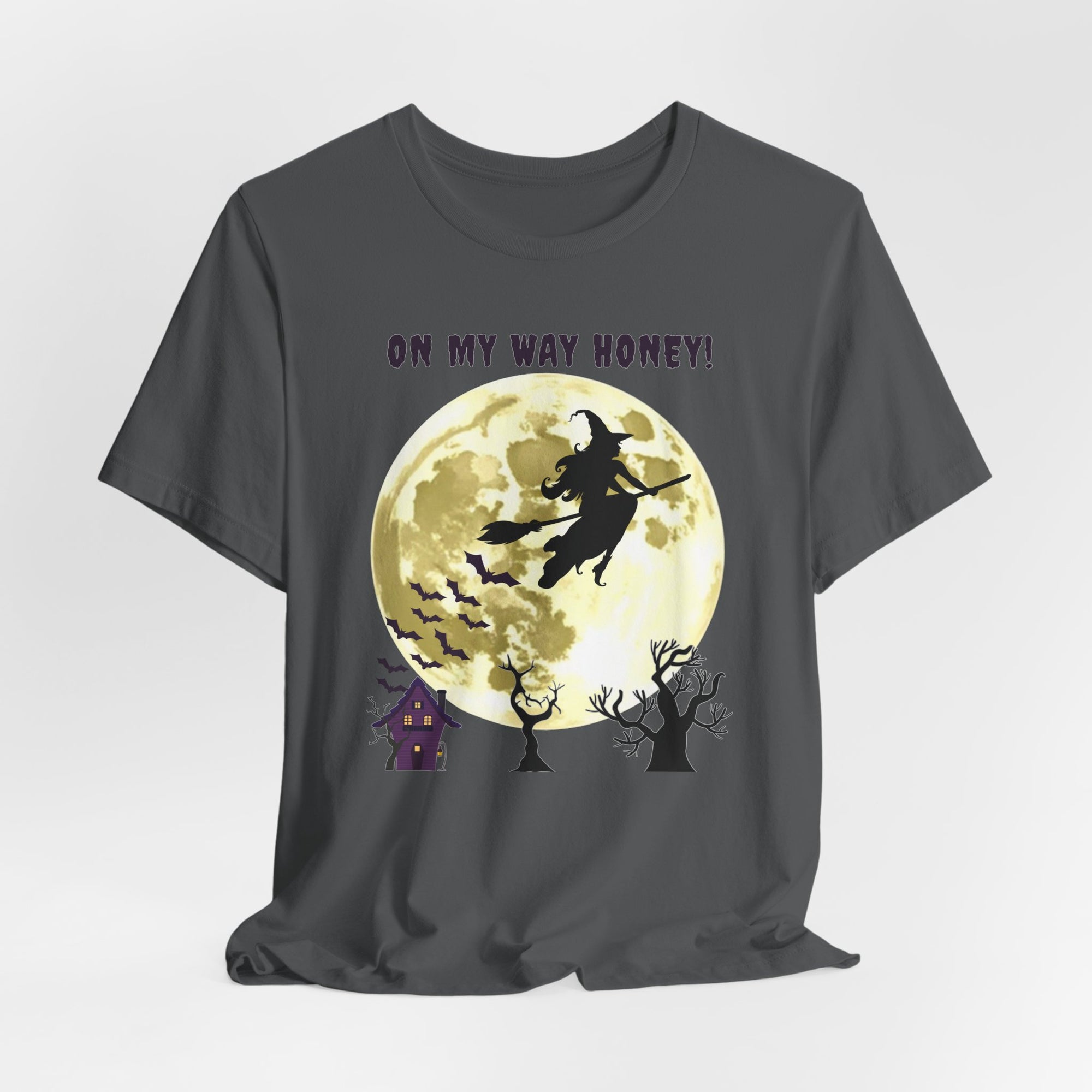 Funny Witch On The Way Honey T-shirt for Men and Women