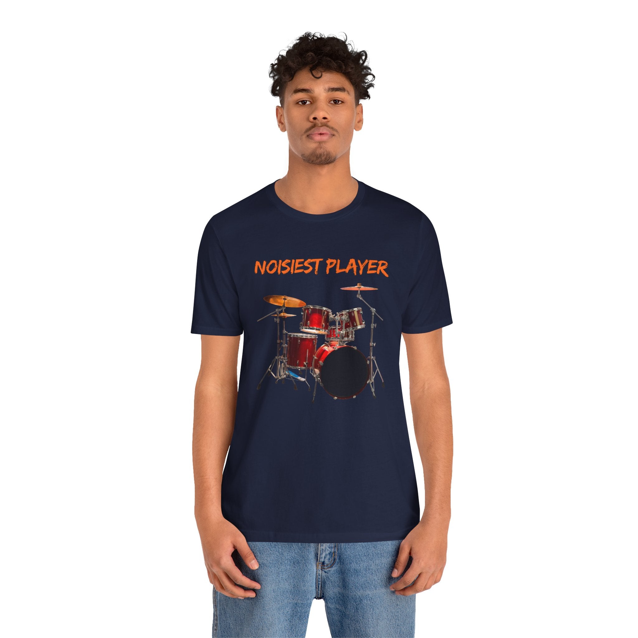 Noisiest Drummer Player T-shirt – Music Lover Gift Unisex Tee