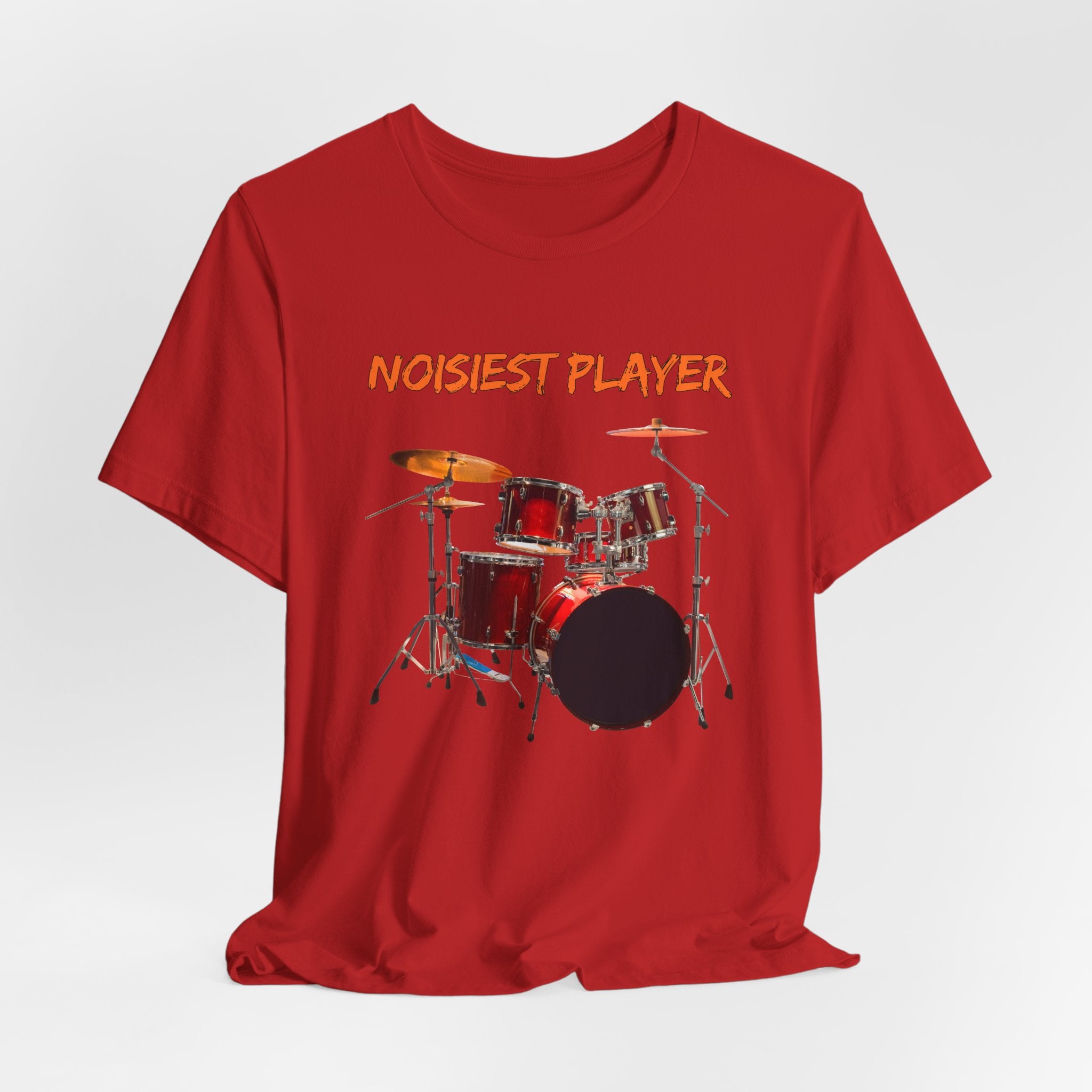 Noisiest Drummer Player T-shirt – Music Lover Gift Unisex Tee