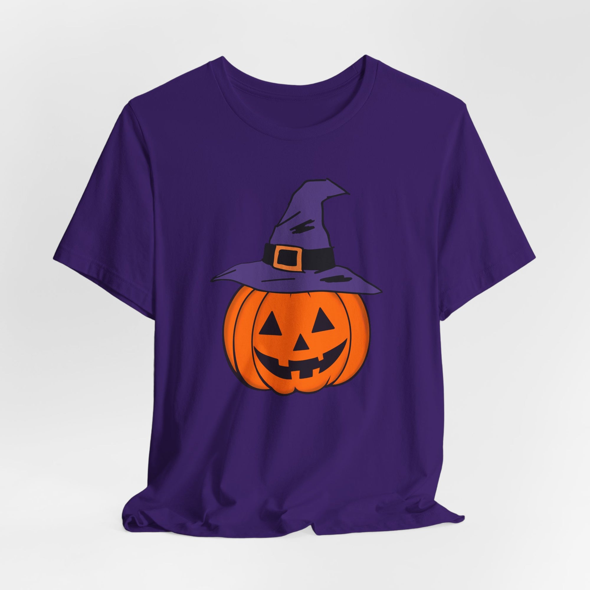 Happy Witch Pumpkin Halloween T-shirt for Men and Women