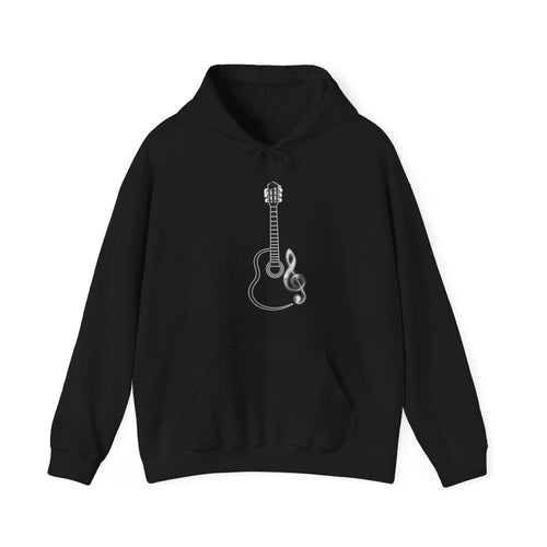 Acoustic Guitar Music Note Hoodie