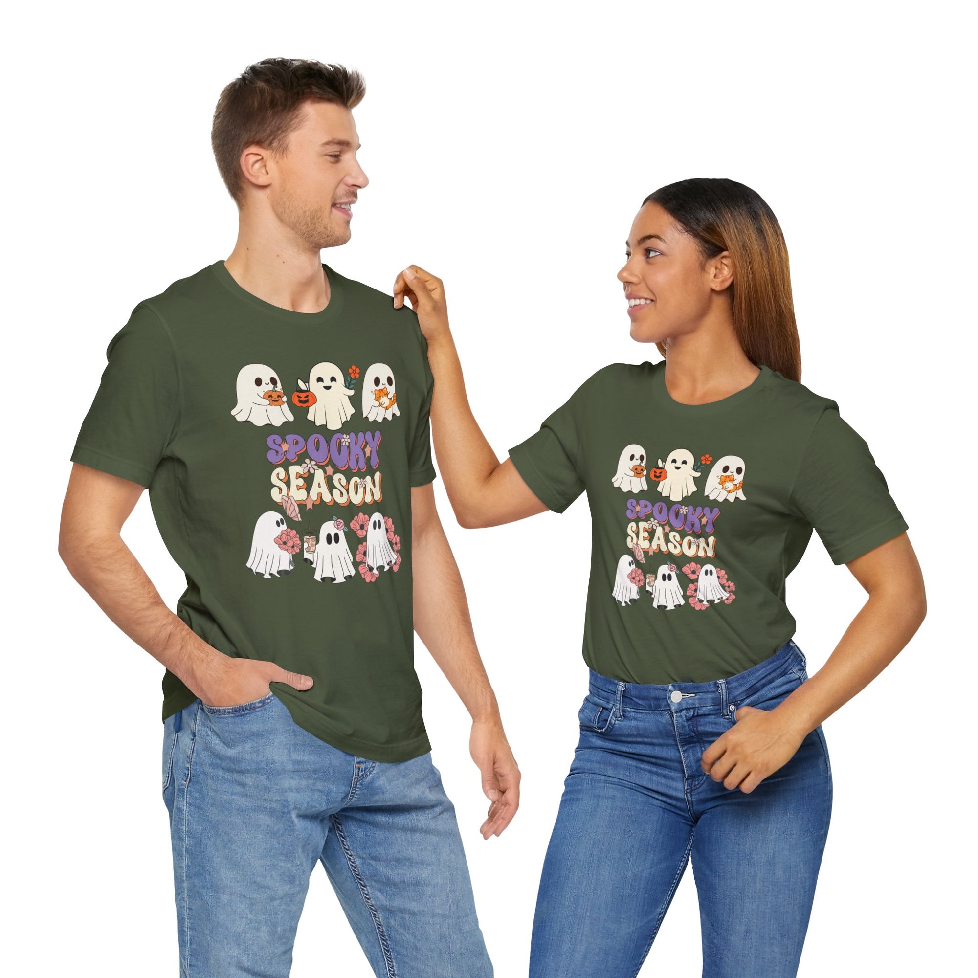 Lovely Ghosts Spooky Season T-shirt for Men and Women