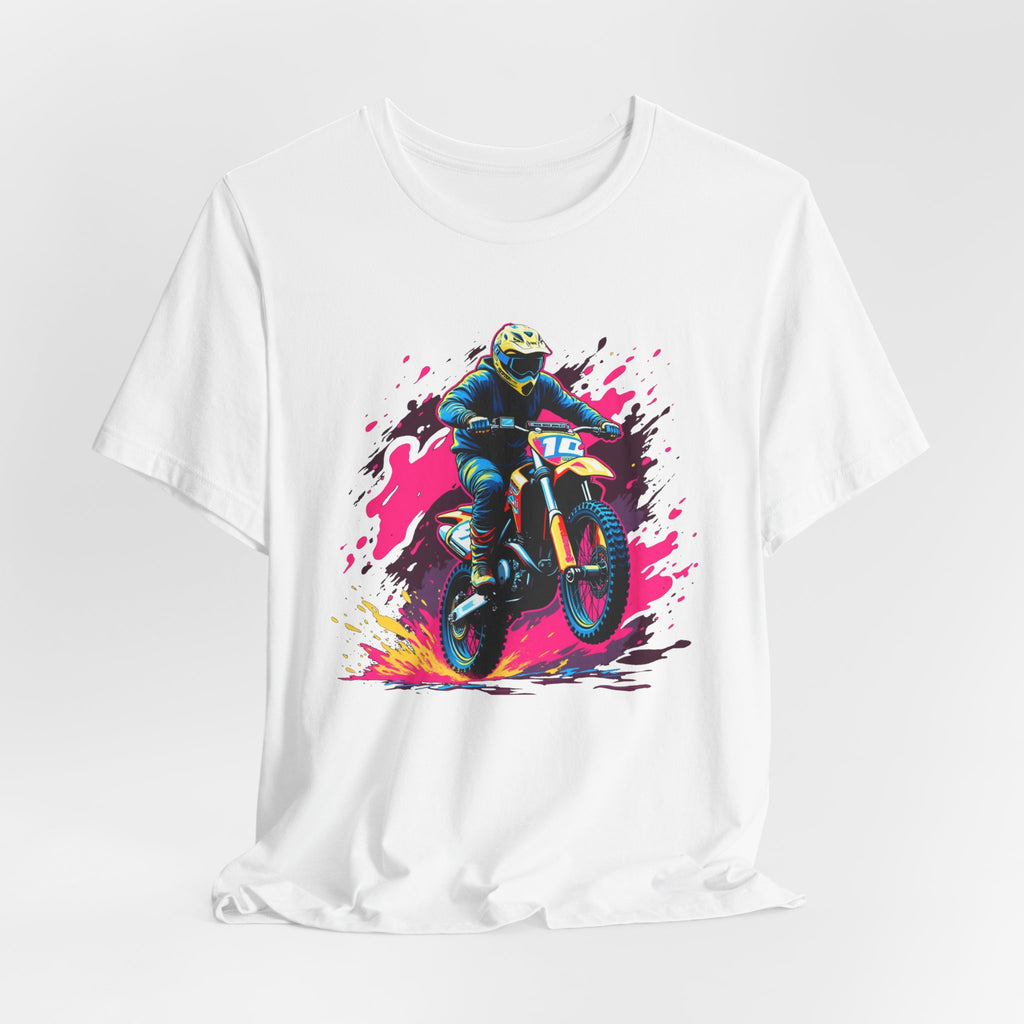 Neon Dirt Rush Motocross Shirt – Extreme Rider Dirt Bike Racing Unisex Tee