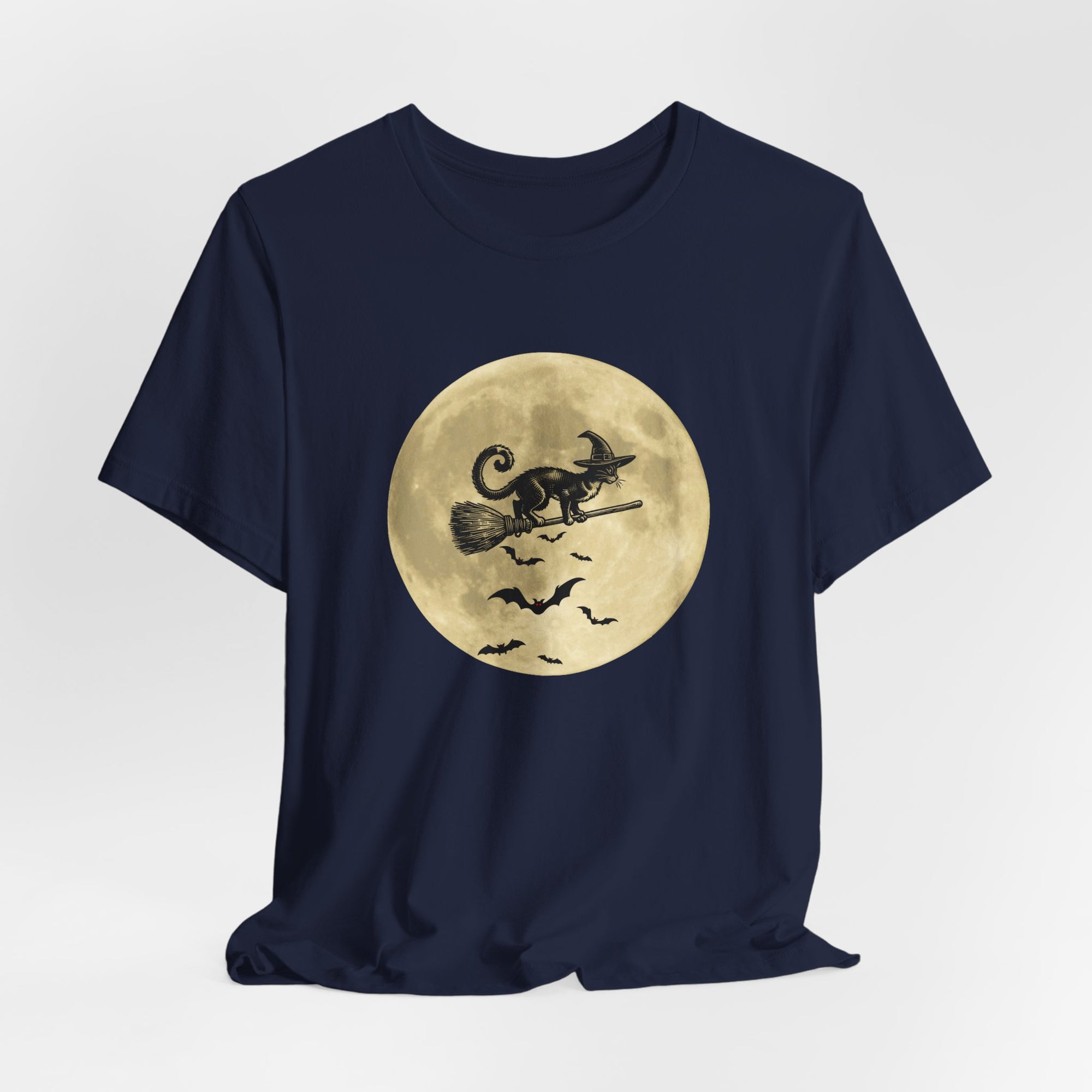 Bats and the Flying Cat T-shirt for Men and Women