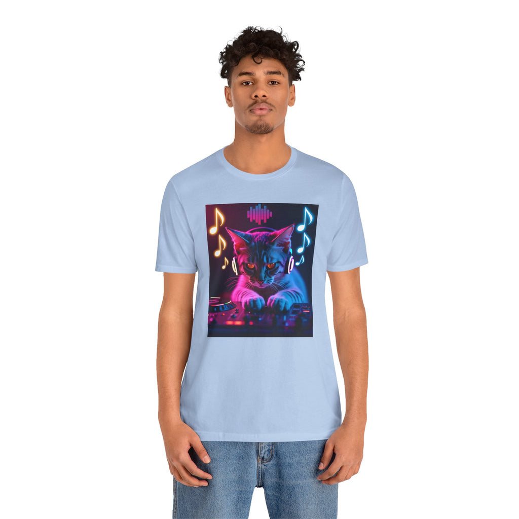 Cute Cat DJ Shirt – Adorable Kitty Music Lover Unisex Tee