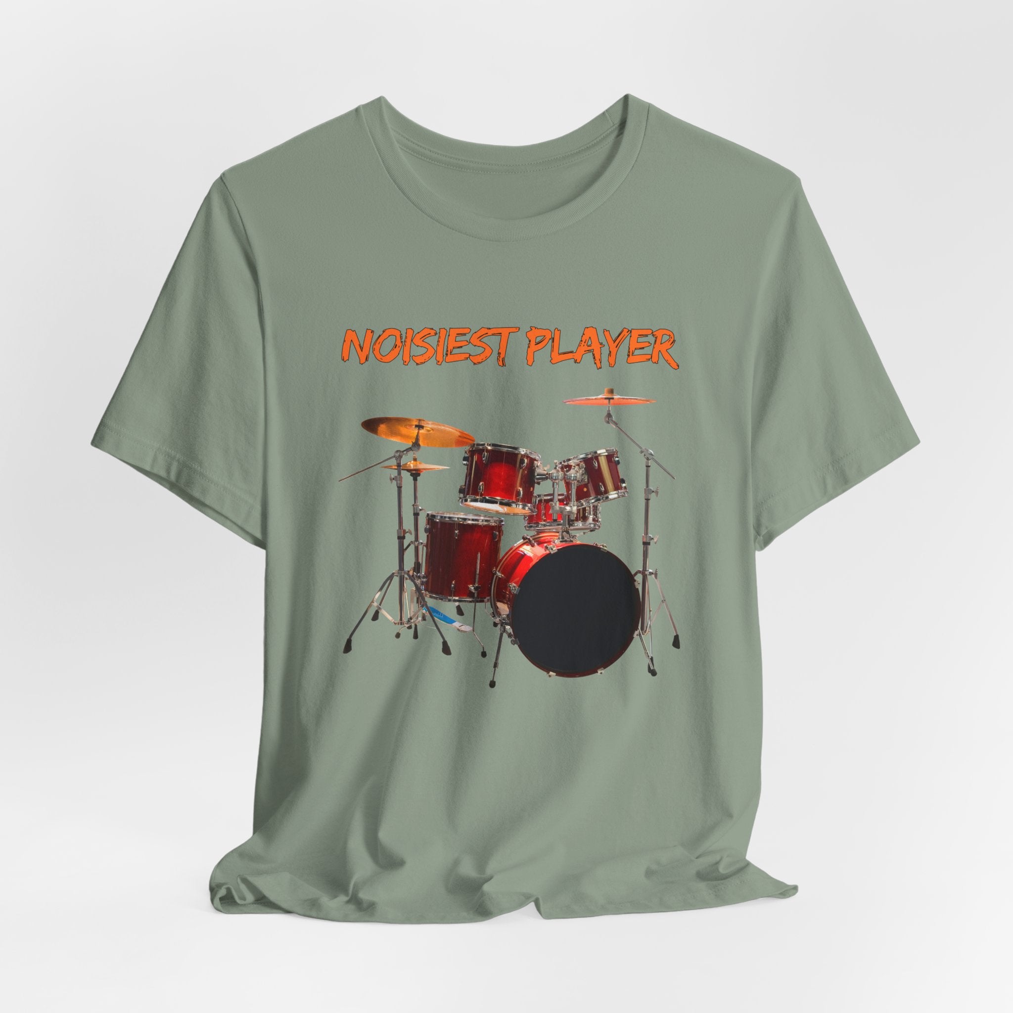 Noisiest Drummer Player T-shirt – Music Lover Gift Unisex Tee