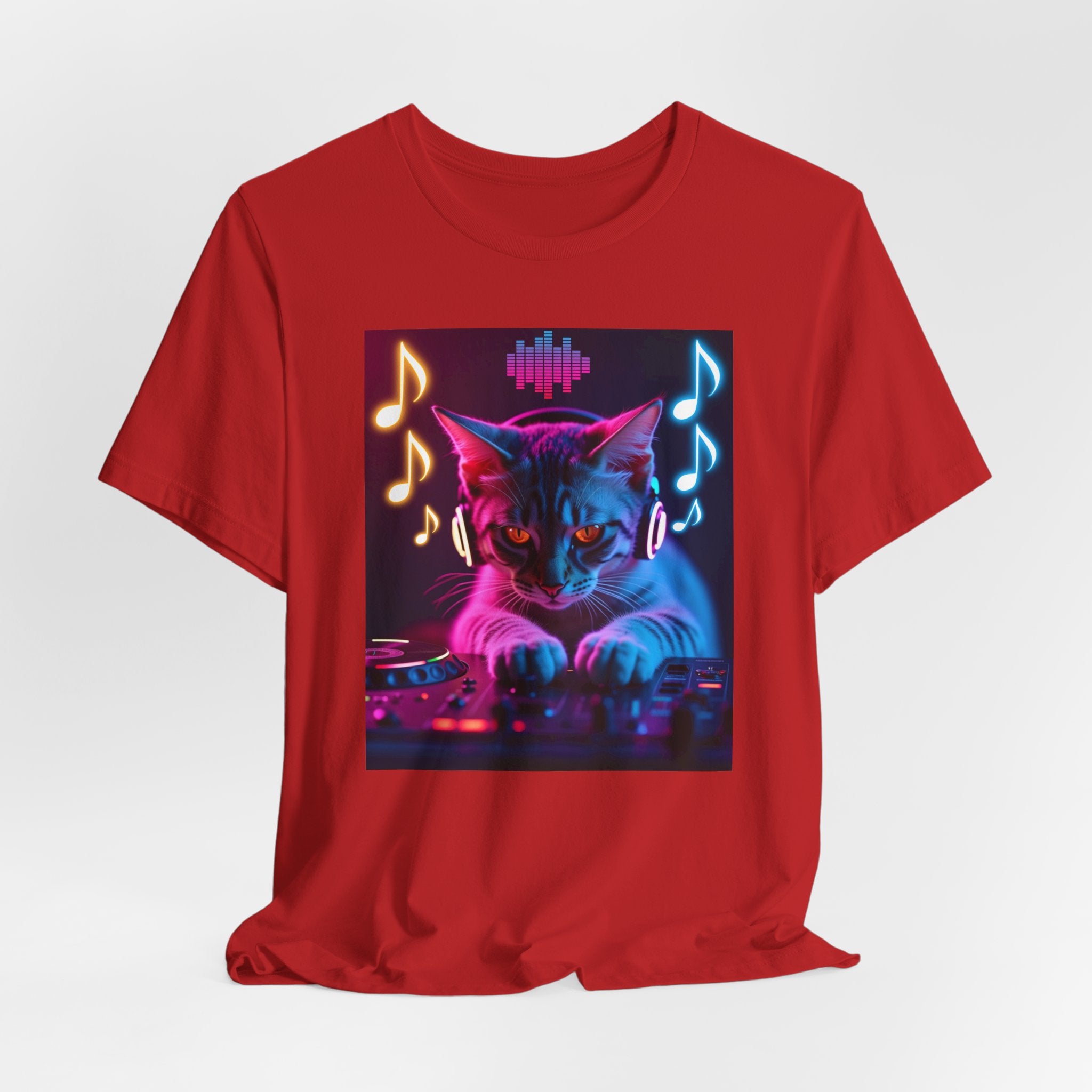 Cute Cat DJ Shirt – Adorable Kitty Music Lover Unisex Tee