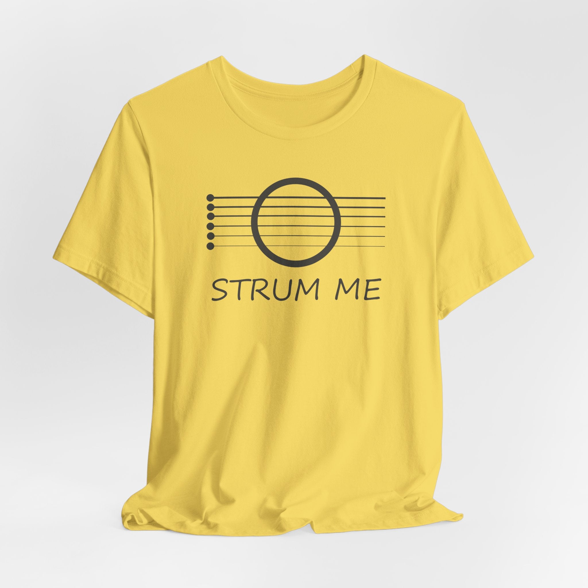 Strum Me Acoustic Guitar T-shirt – Music Lover Graphic Unisex Tee