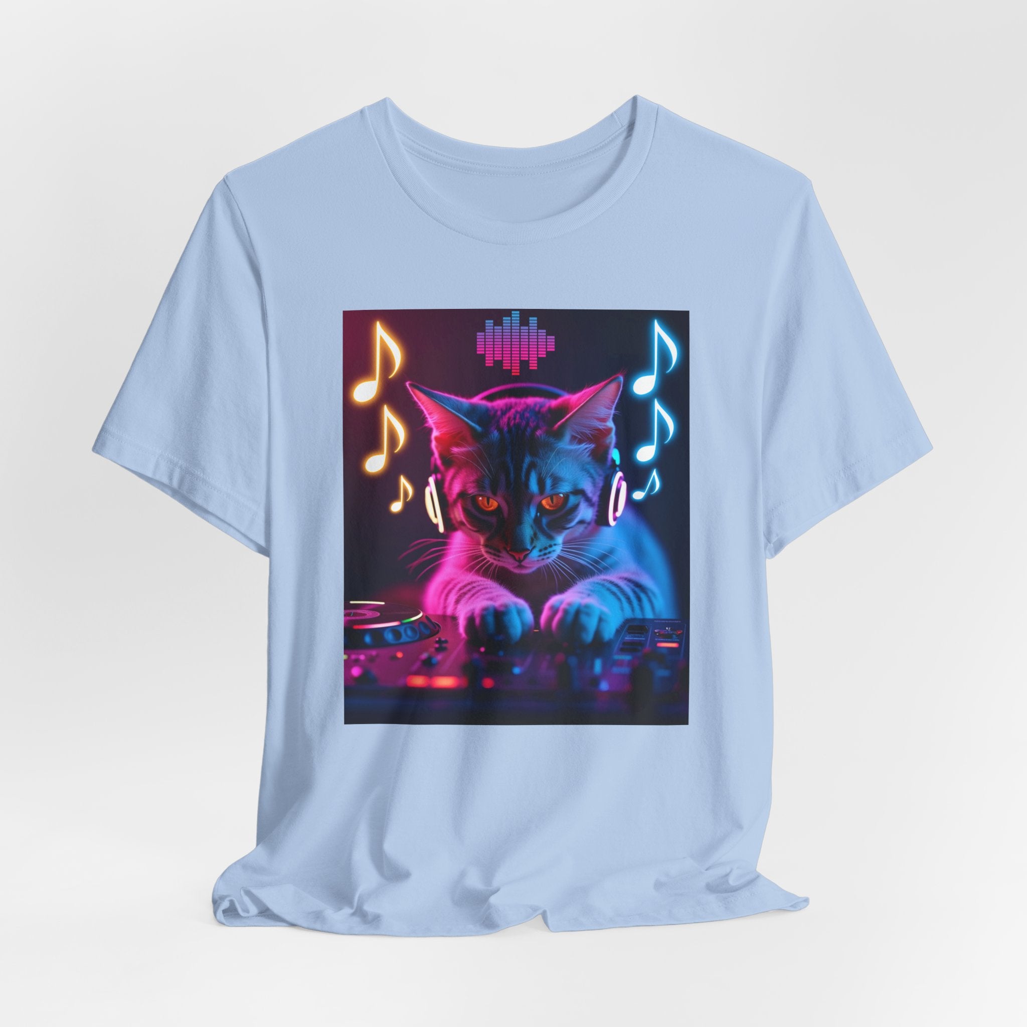 Cute Cat DJ Shirt – Adorable Kitty Music Lover Unisex Tee