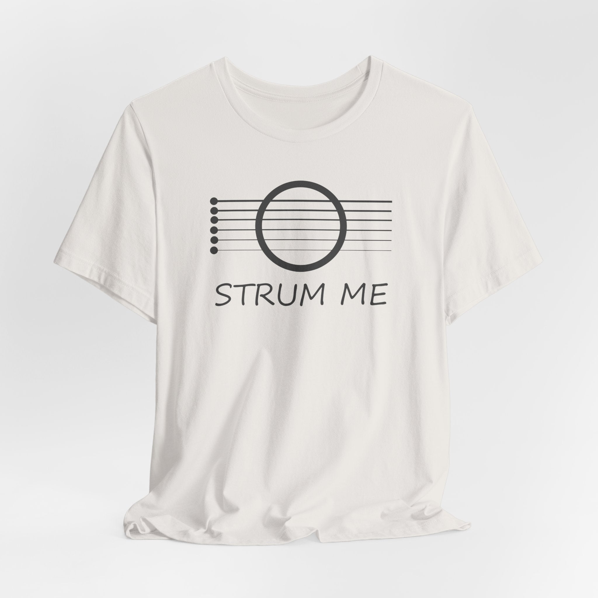 Strum Me Acoustic Guitar T-shirt – Music Lover Graphic Unisex Tee
