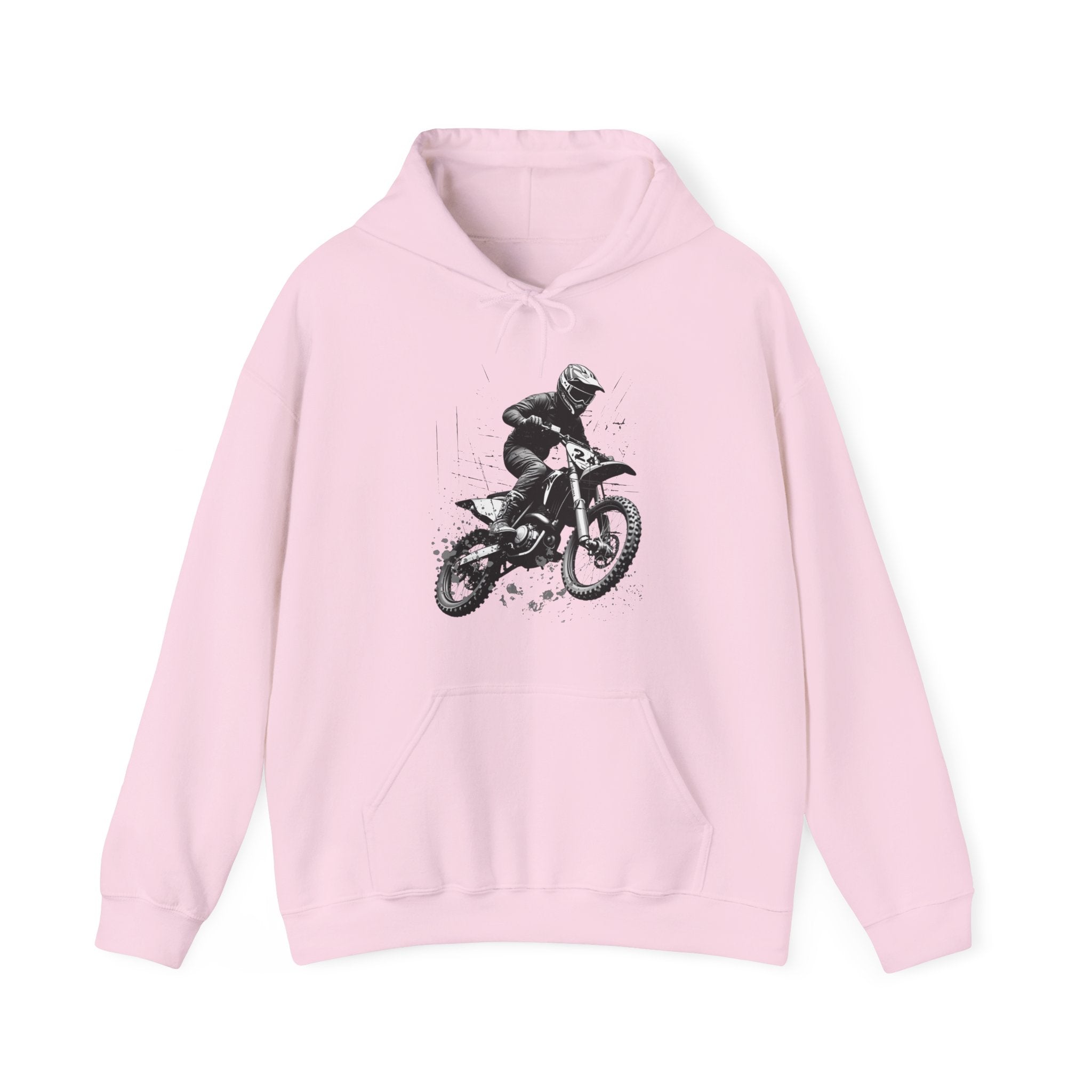 Classic Motocross Rider Dirt Bike Racing Graphic Hoodie