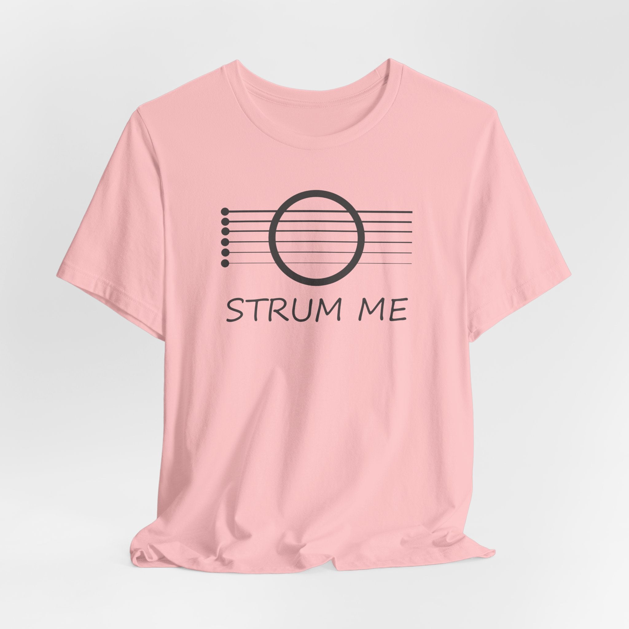 Strum Me Acoustic Guitar T-shirt – Music Lover Graphic Unisex Tee