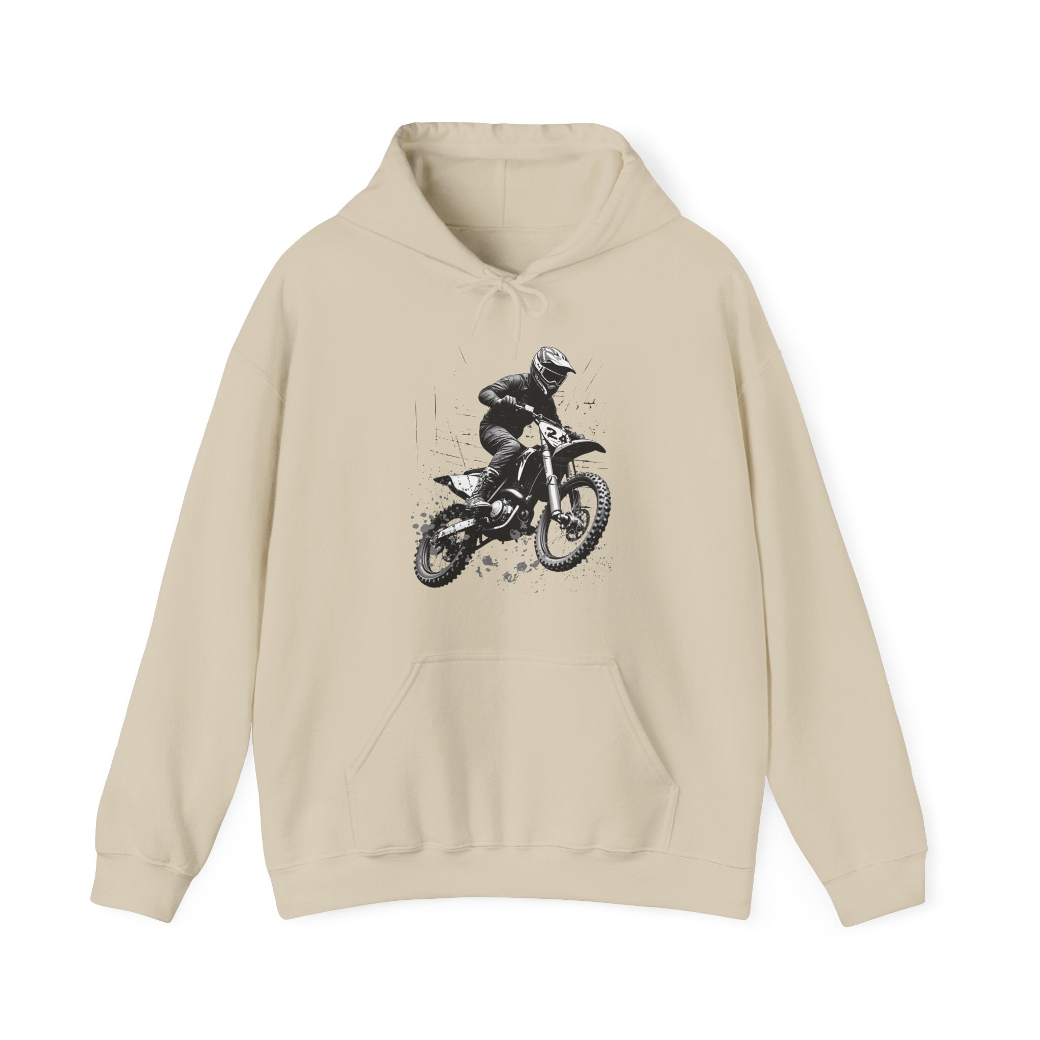 Classic Motocross Rider Dirt Bike Racing Graphic Hoodie