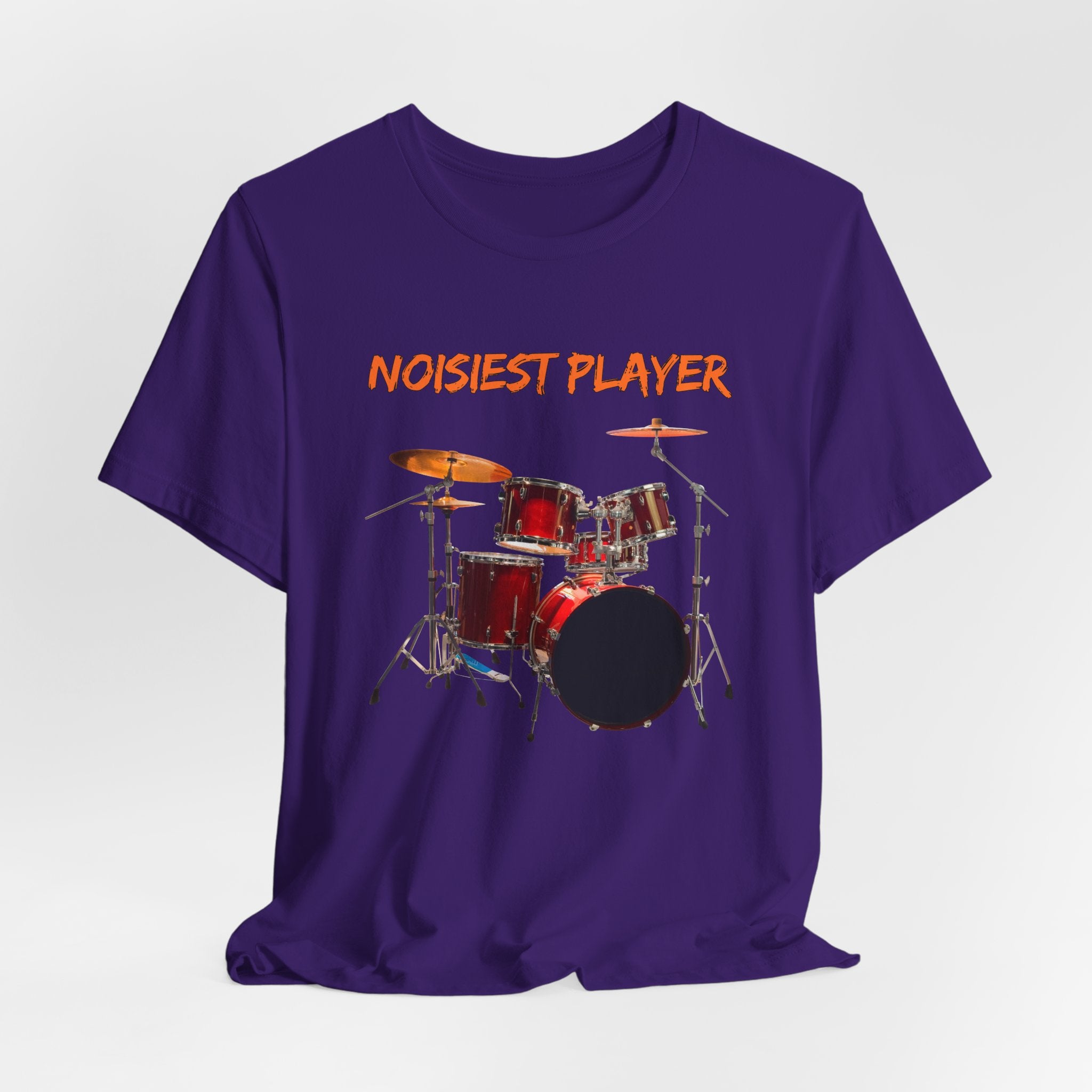 Noisiest Drummer Player T-shirt – Music Lover Gift Unisex Tee