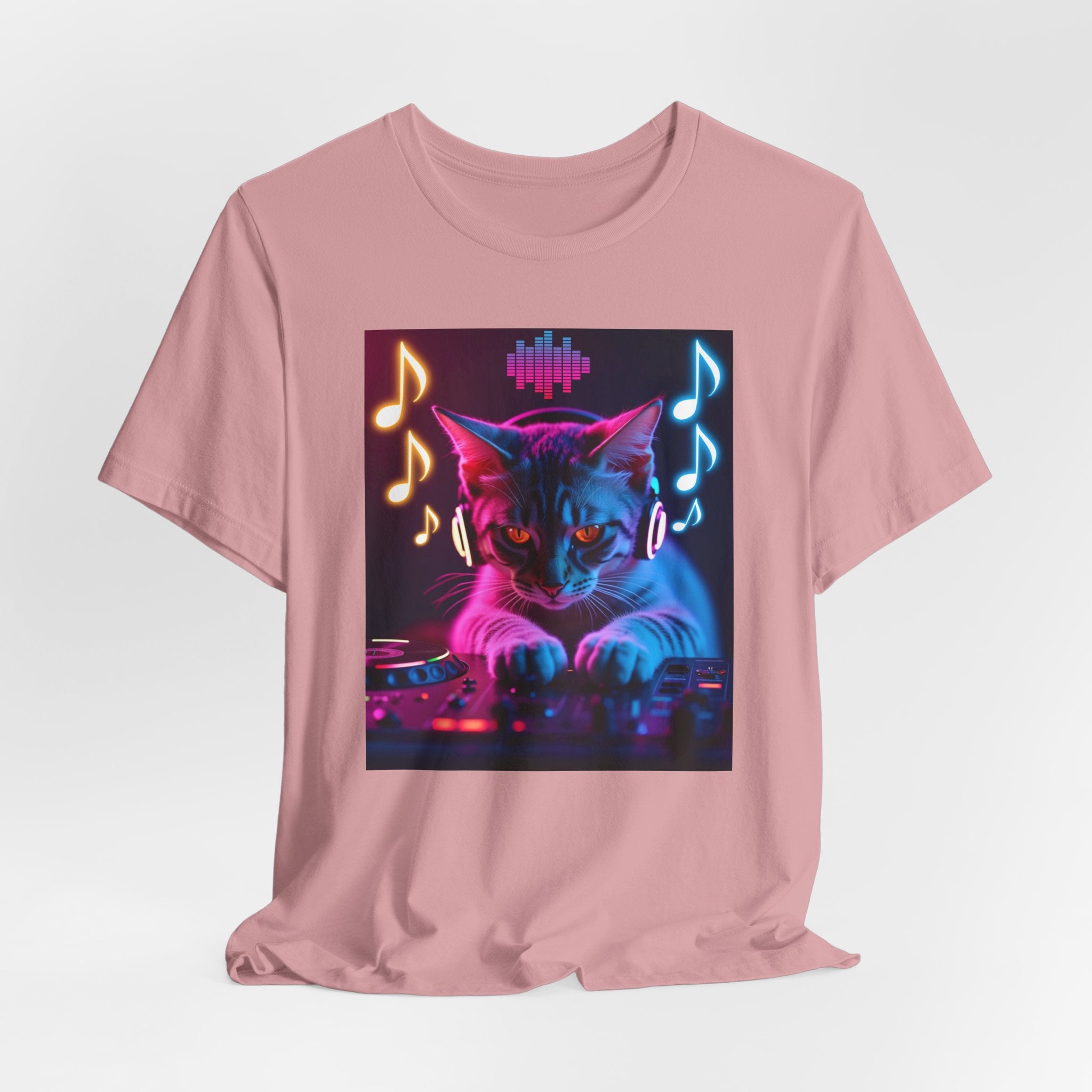 Cute Cat DJ Shirt – Adorable Kitty Music Lover Unisex Tee